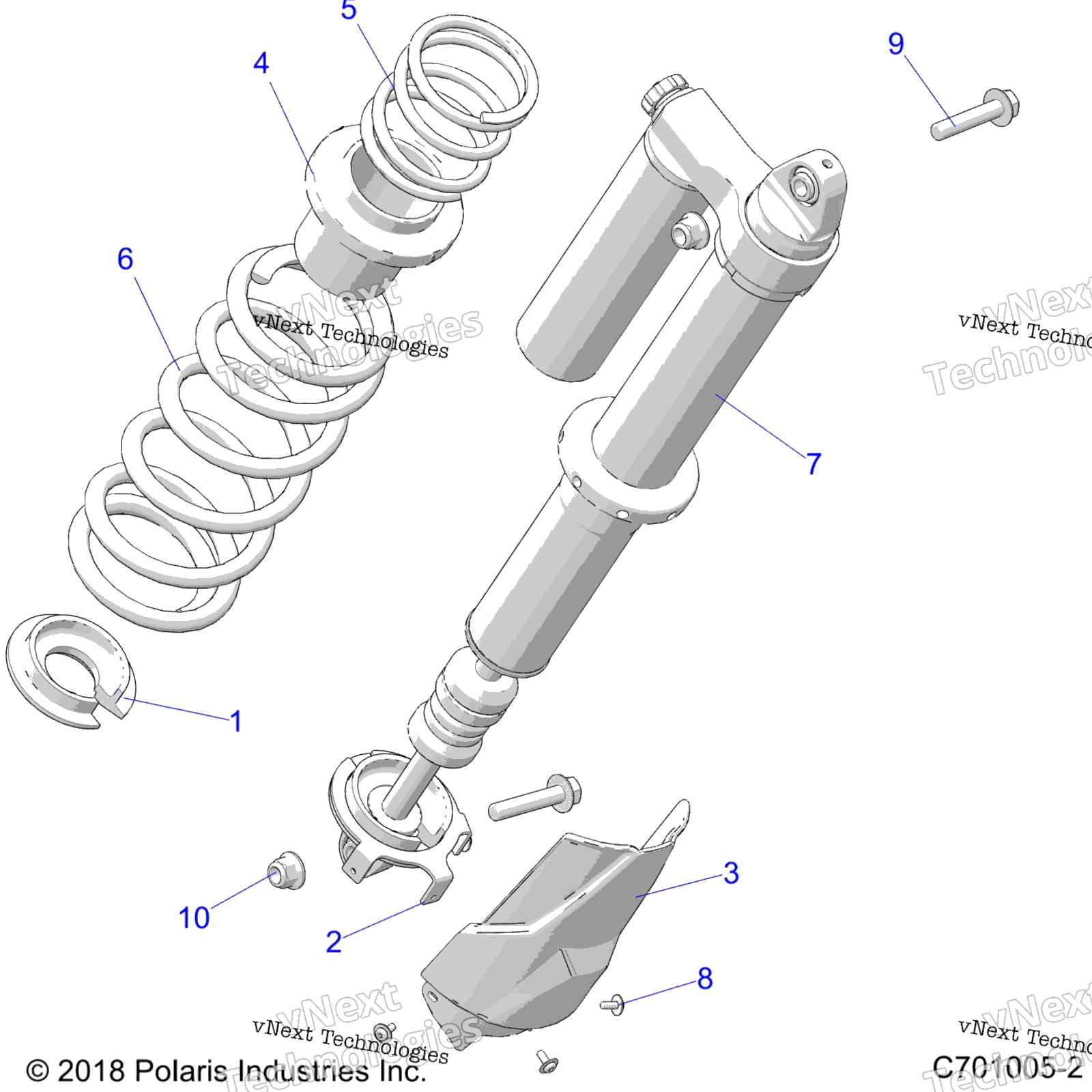 Подвеска, задний амортизатор Mounting