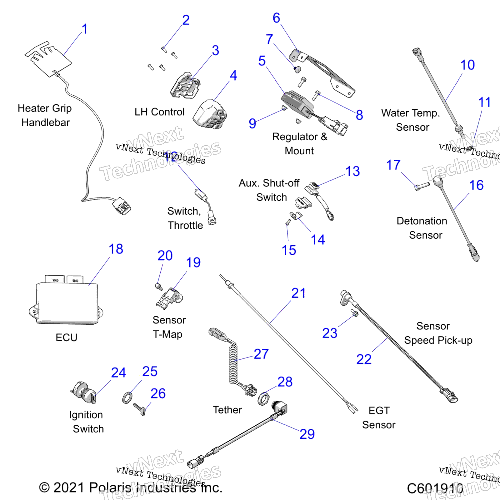 Electrical, Switches, Sensors & Components All опции