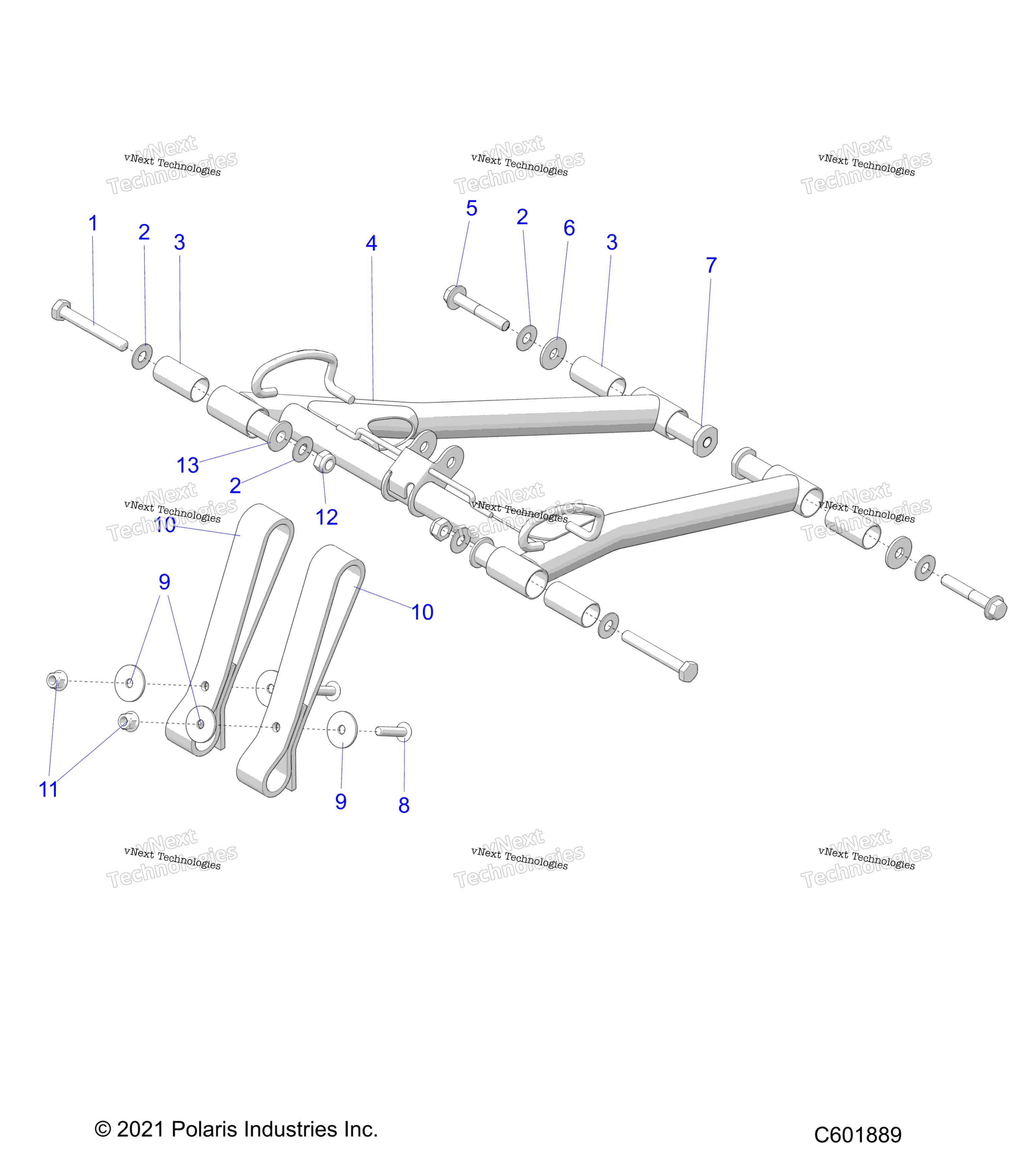 Suspension, Torque Arm, передний