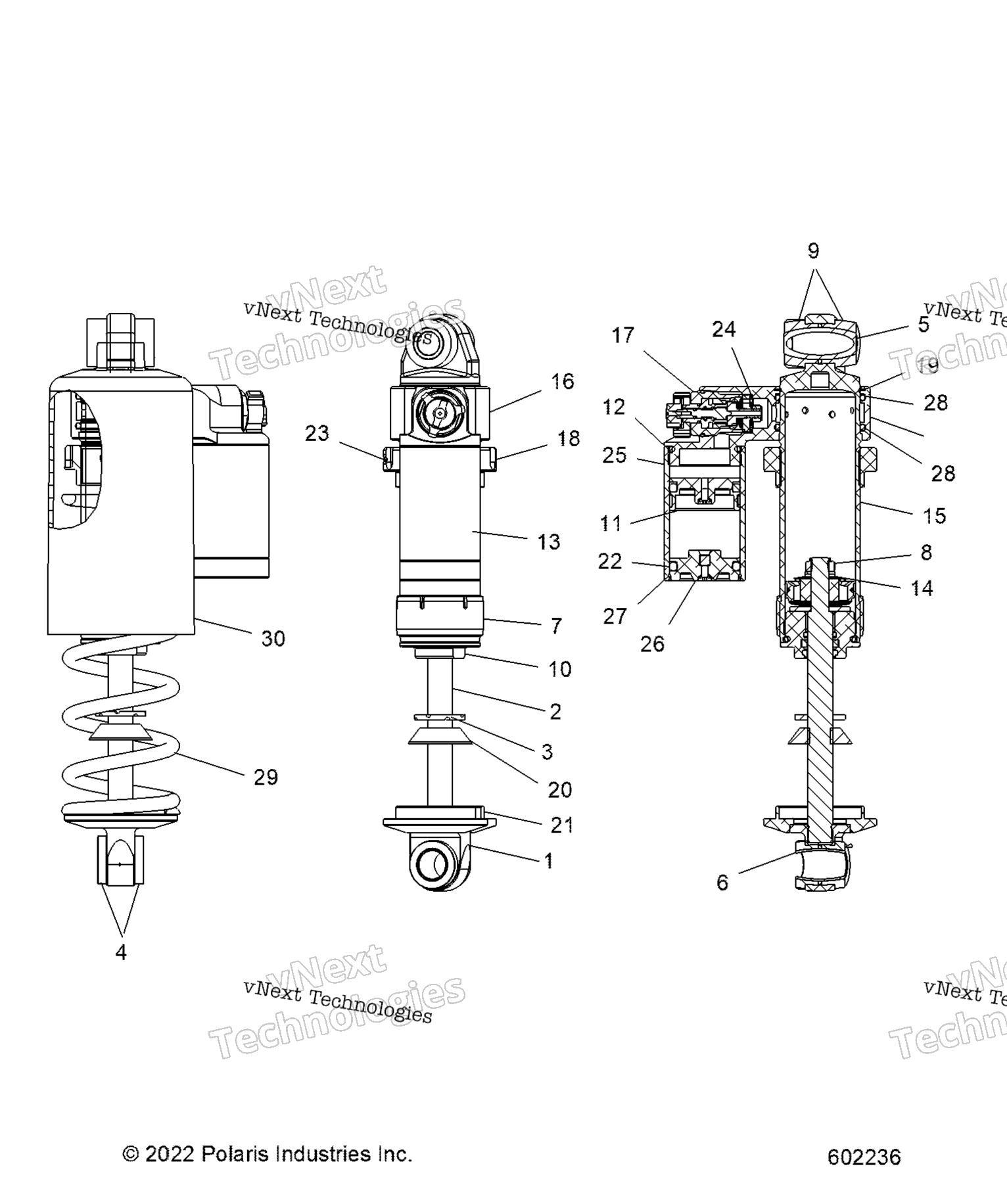 Suspension, Shock, передний Track