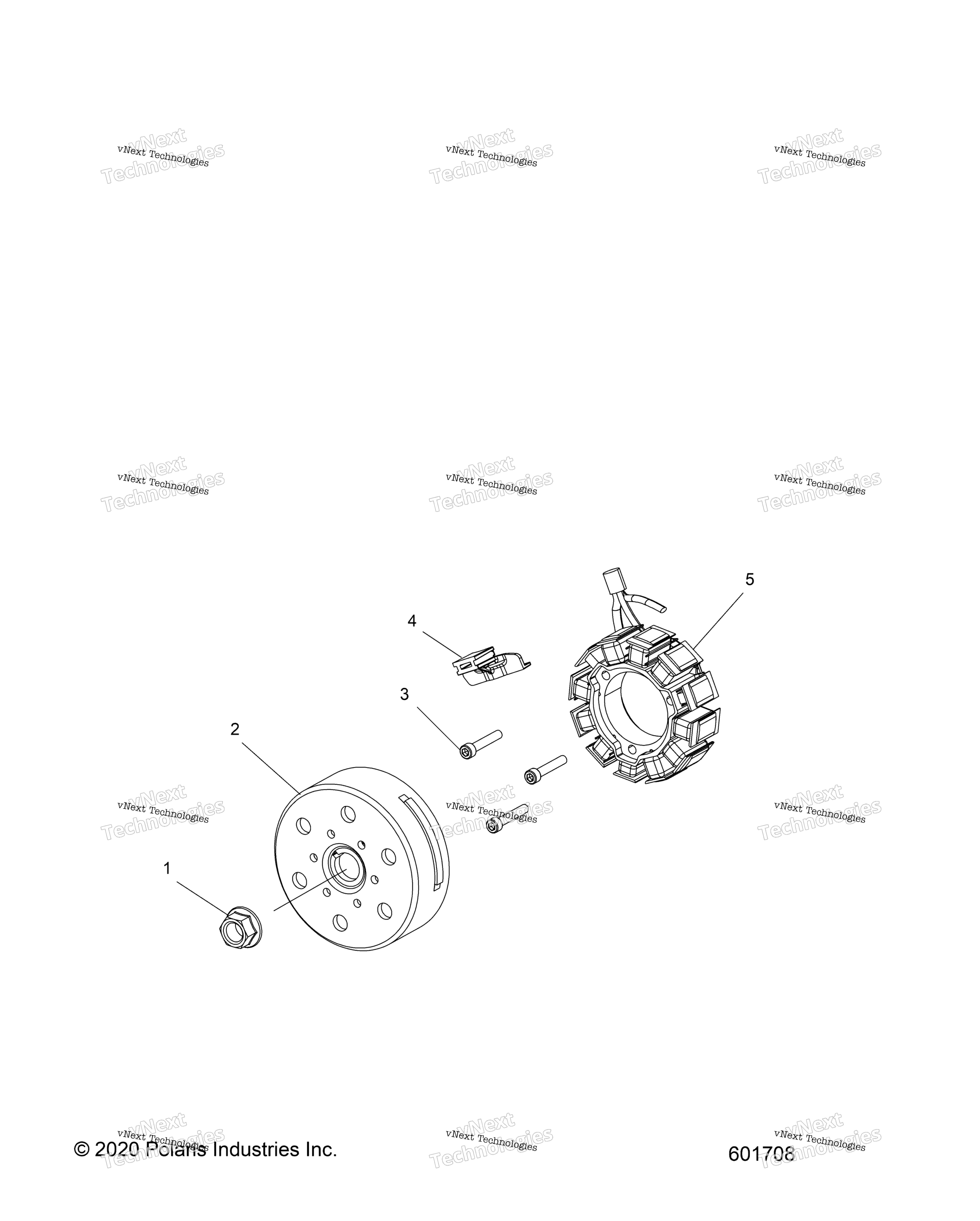 Engine, маховик и статор S23mdx6dsa / 6Dea