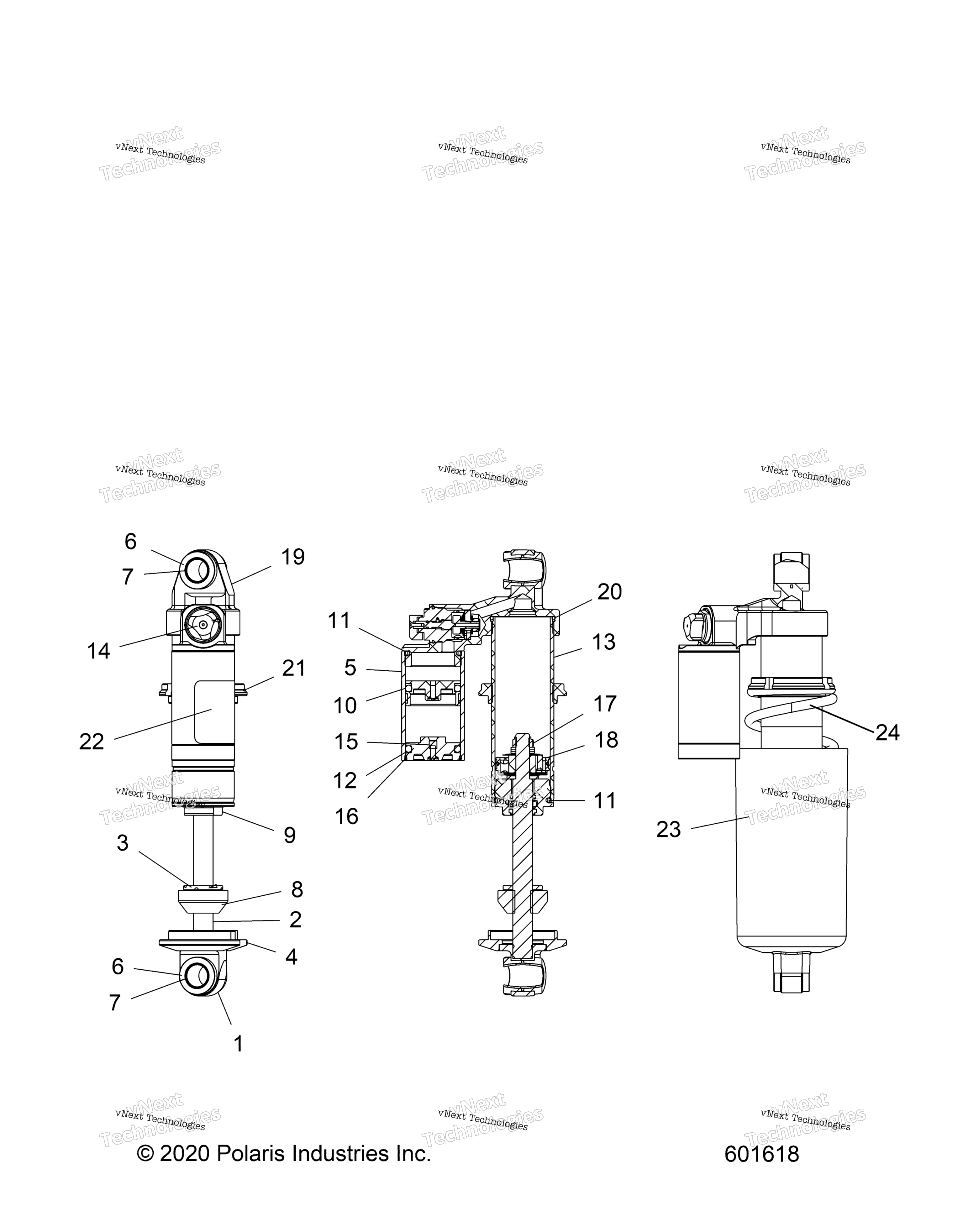 Suspension, Shock, передний Track