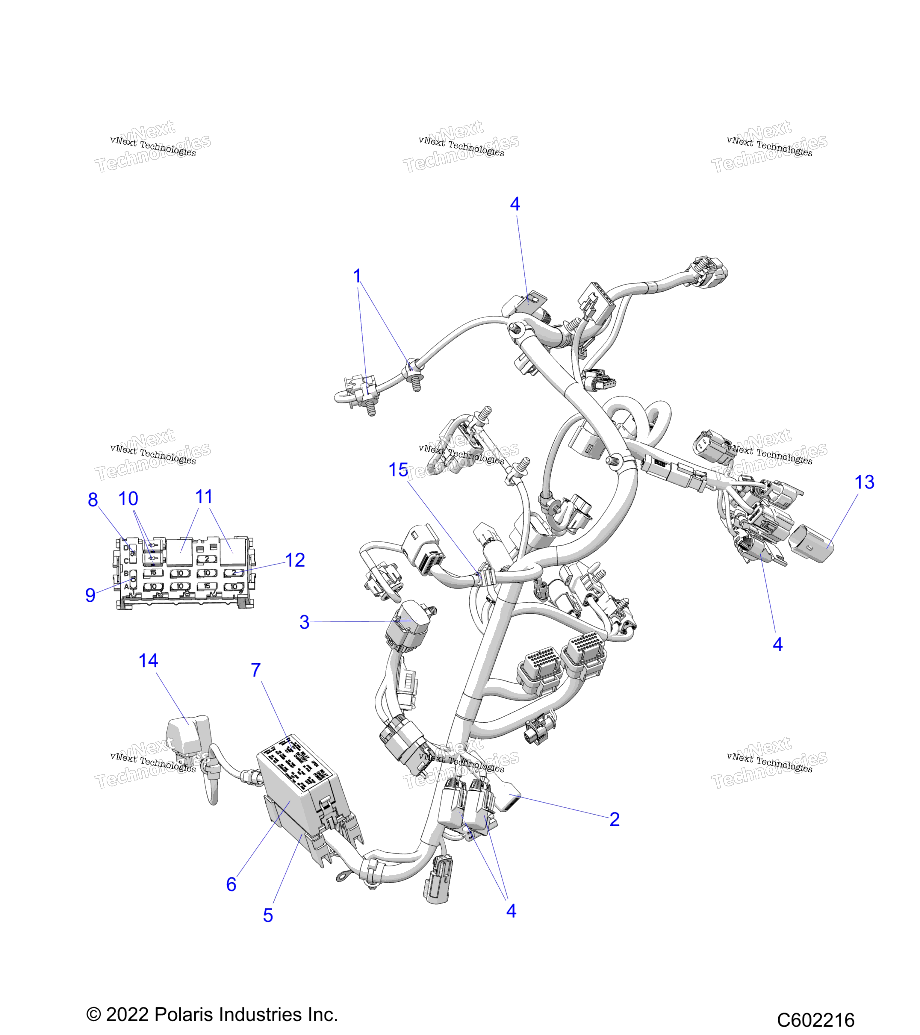Electrical, провод Harness, Main