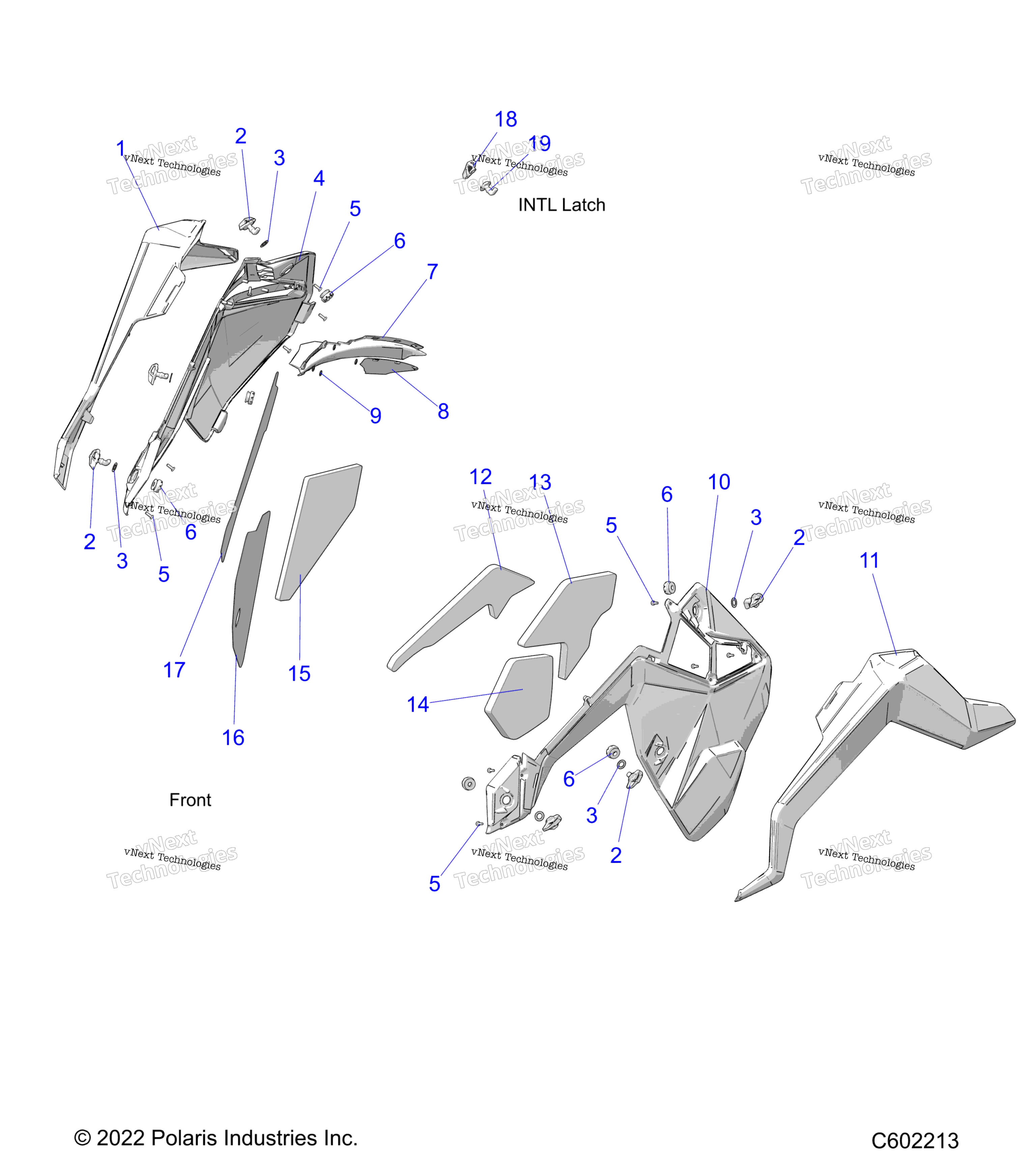 Body, Side Panels и Trim