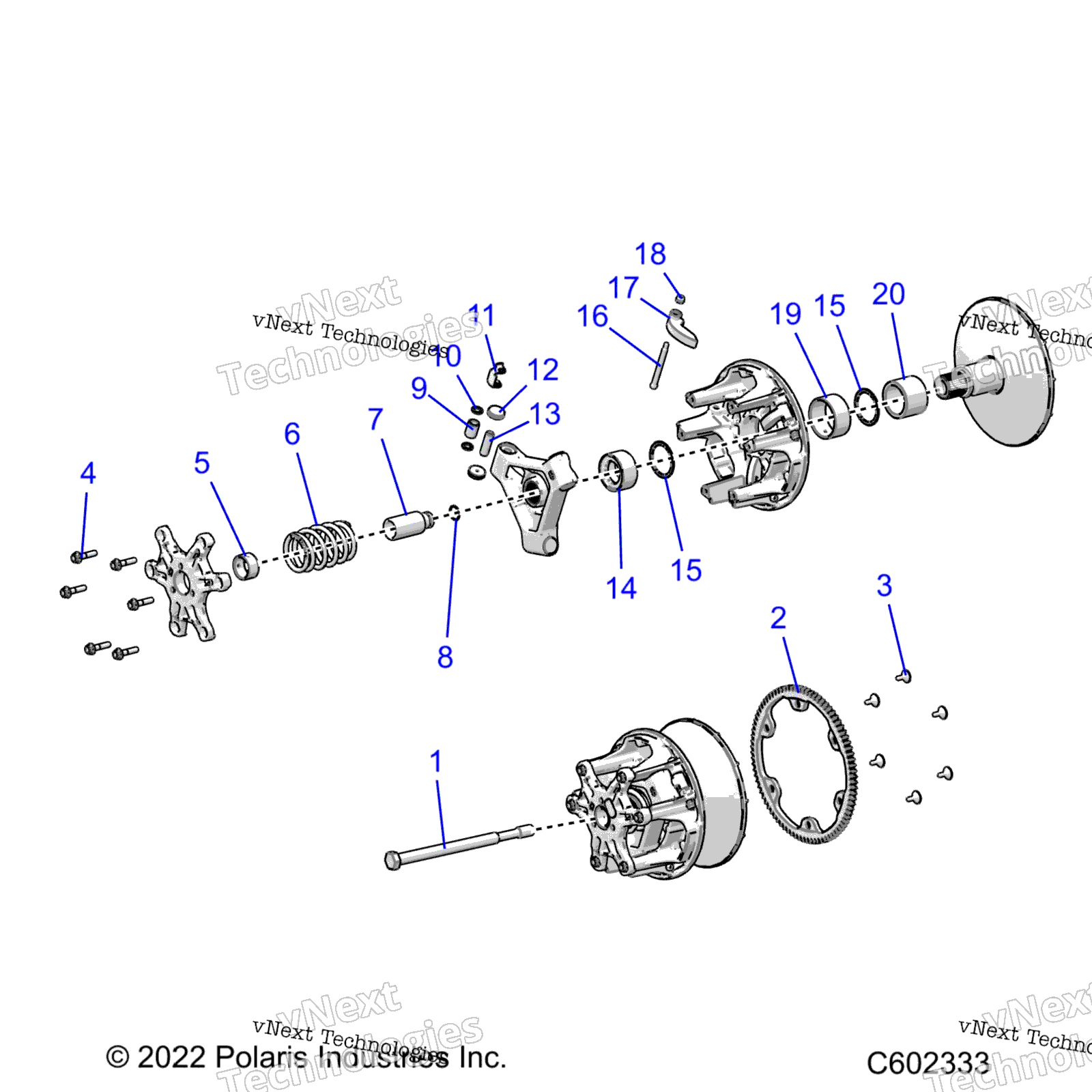 Привод Train, Clutch, Primary