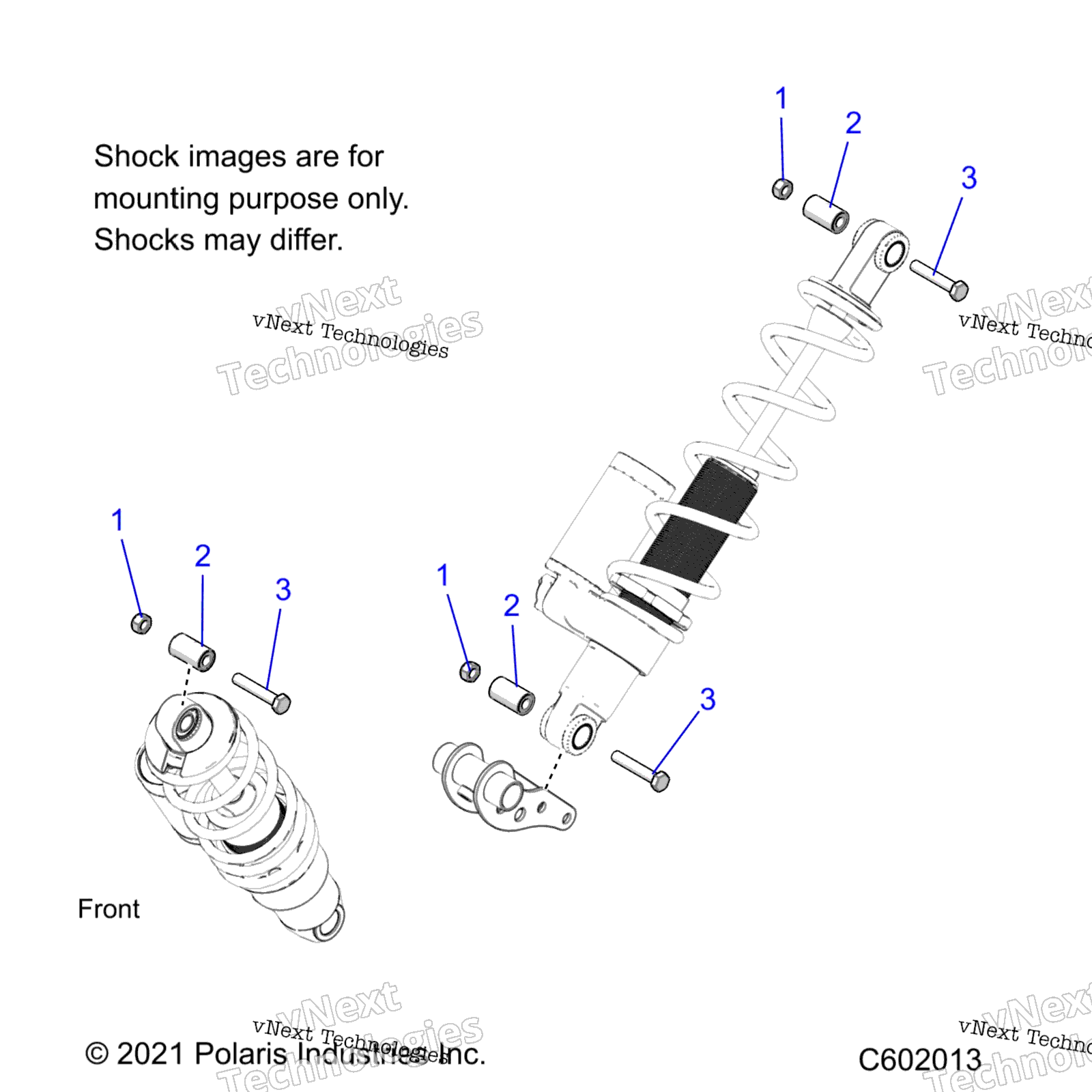 Suspension, Shock Mounting, задний Susp