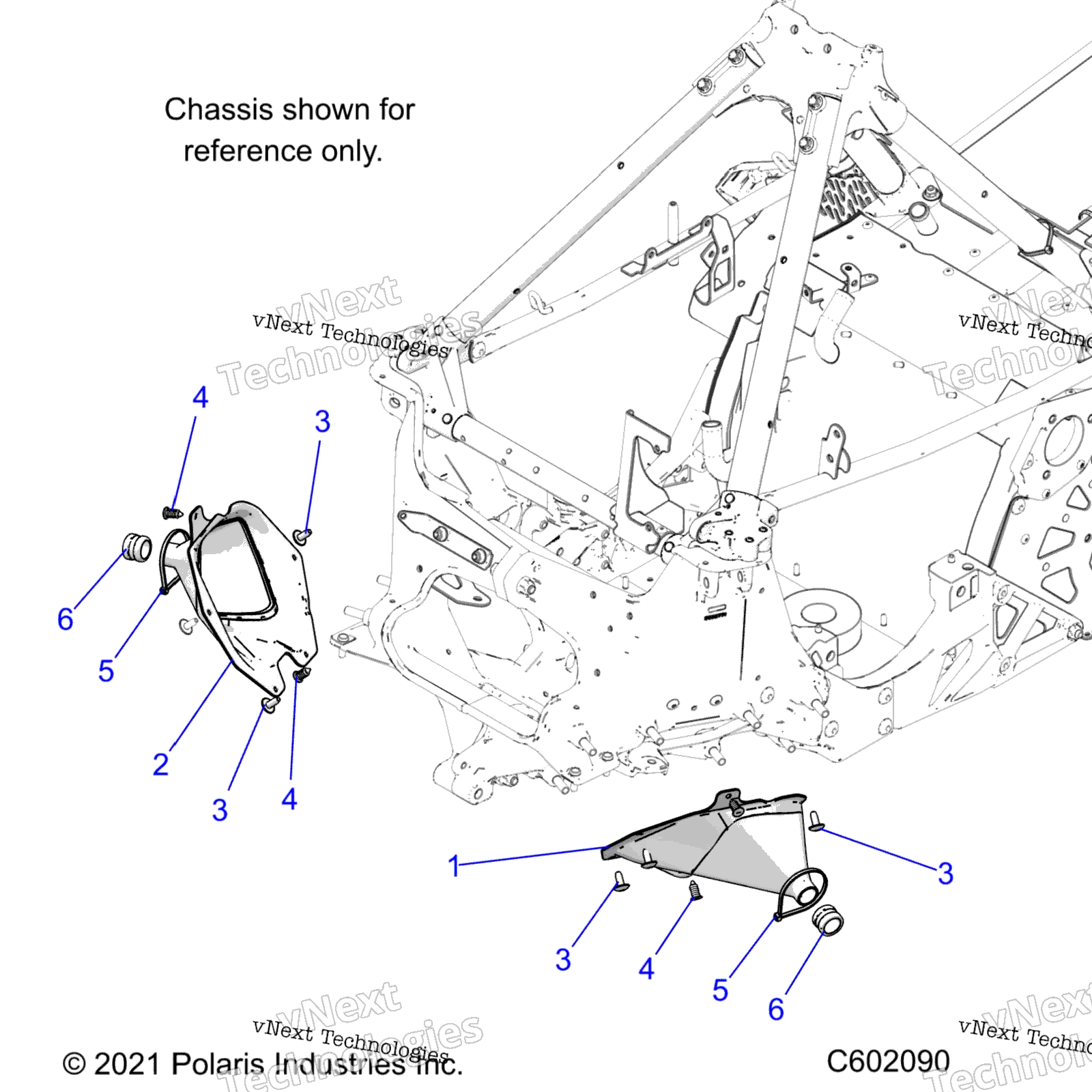 Chassis, тяга стержень чехол Asm