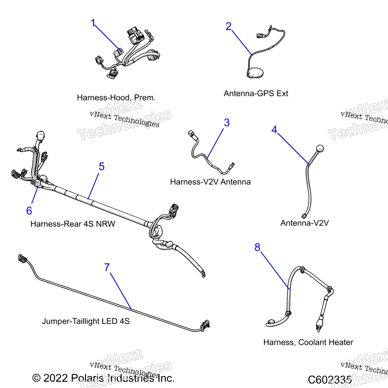 Electrical, Wire Harnesses, Hood / Jumpers, Gps