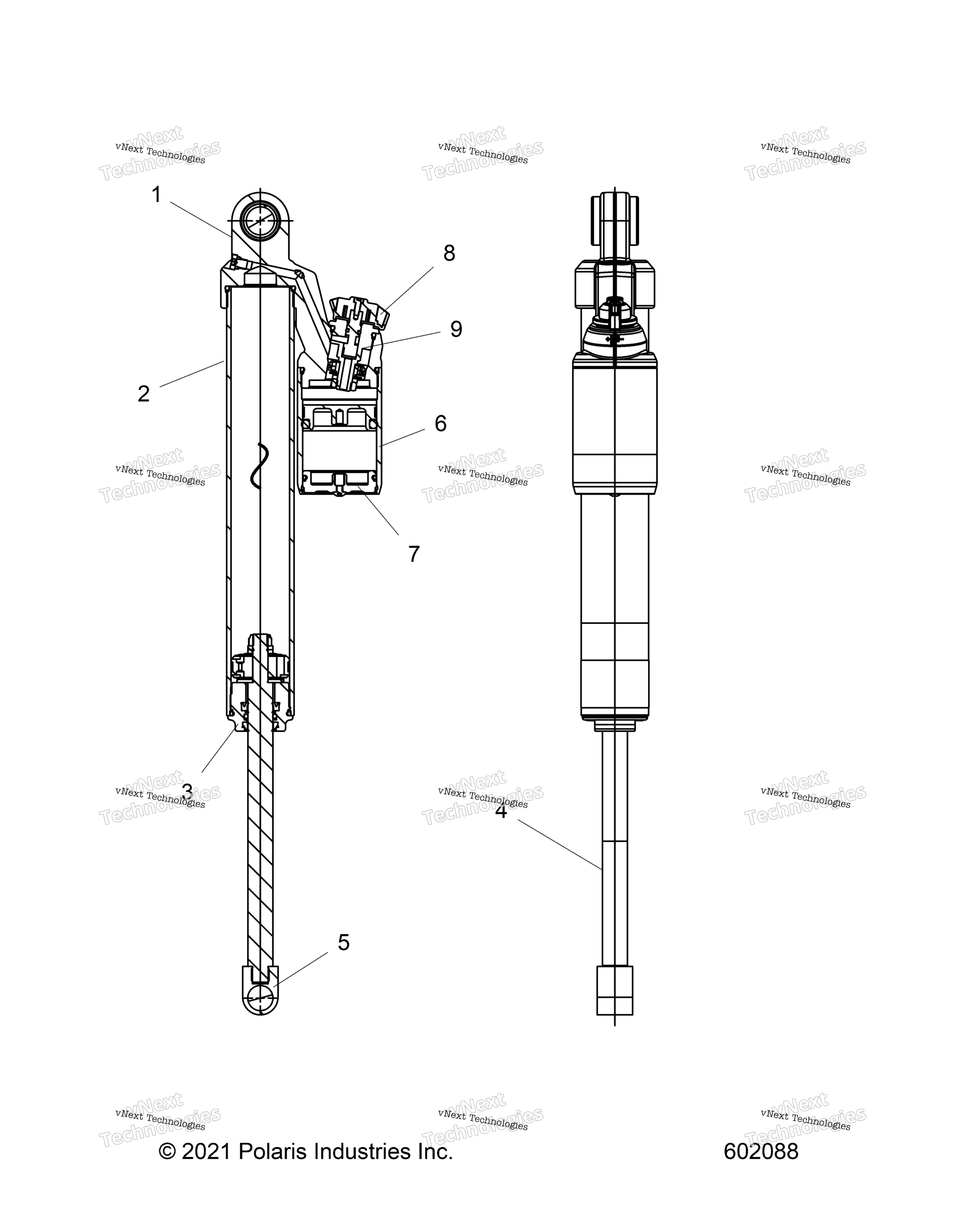 Suspension, Shock, задний Track
