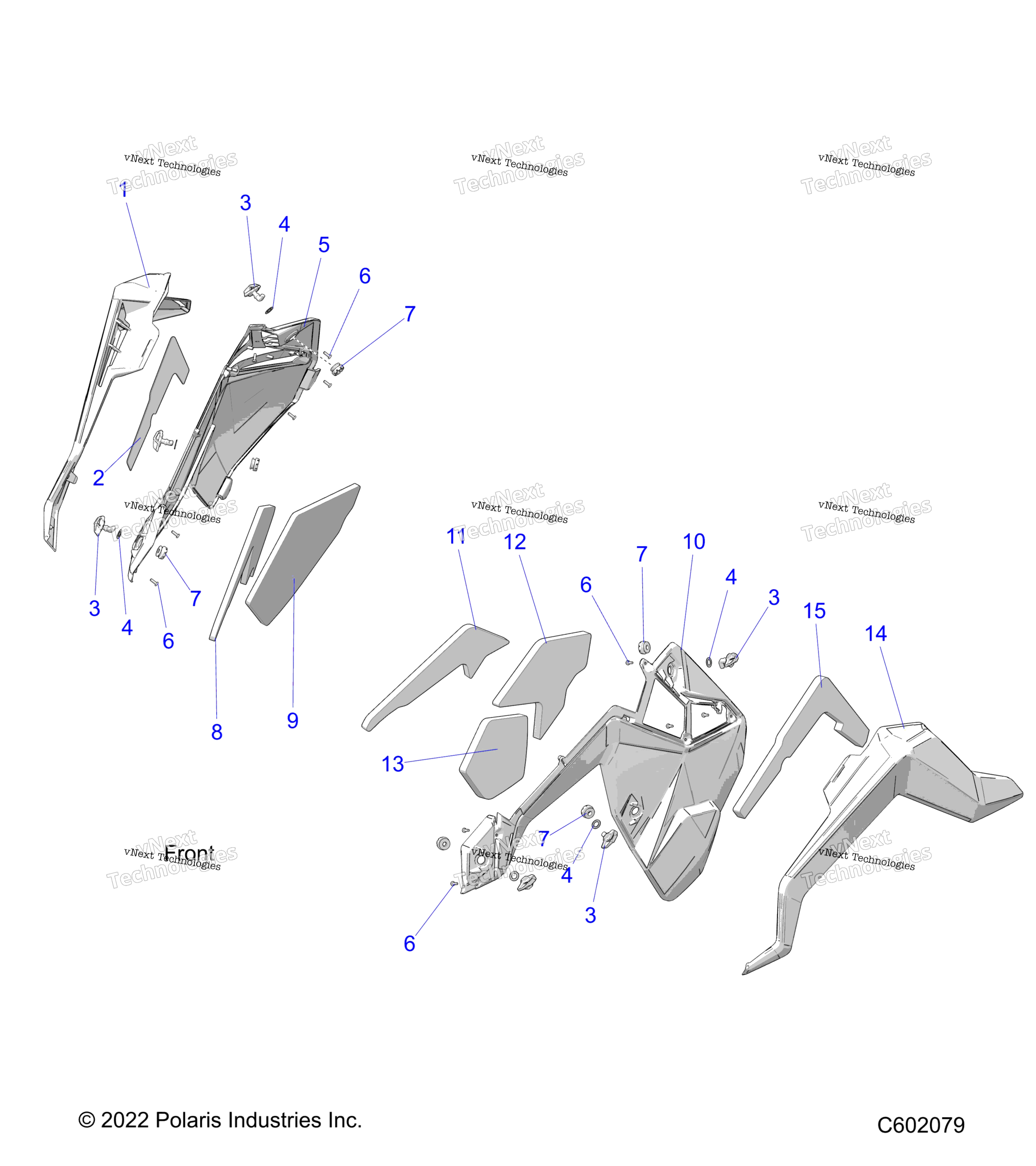 Body, Side Panels и Trim