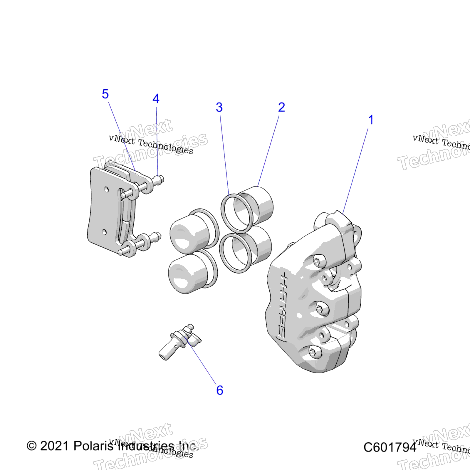Brakes, Caliper узел