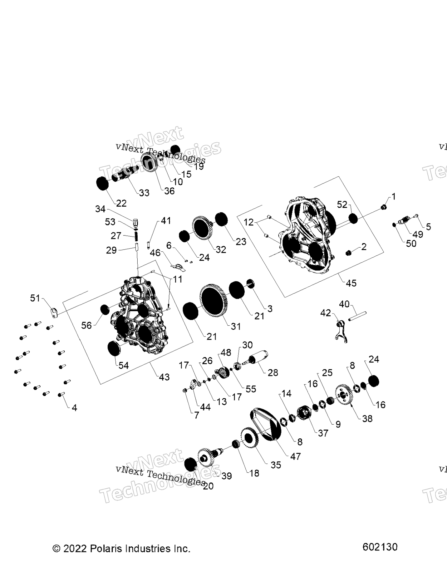 Привод Train, Gearcase Internals