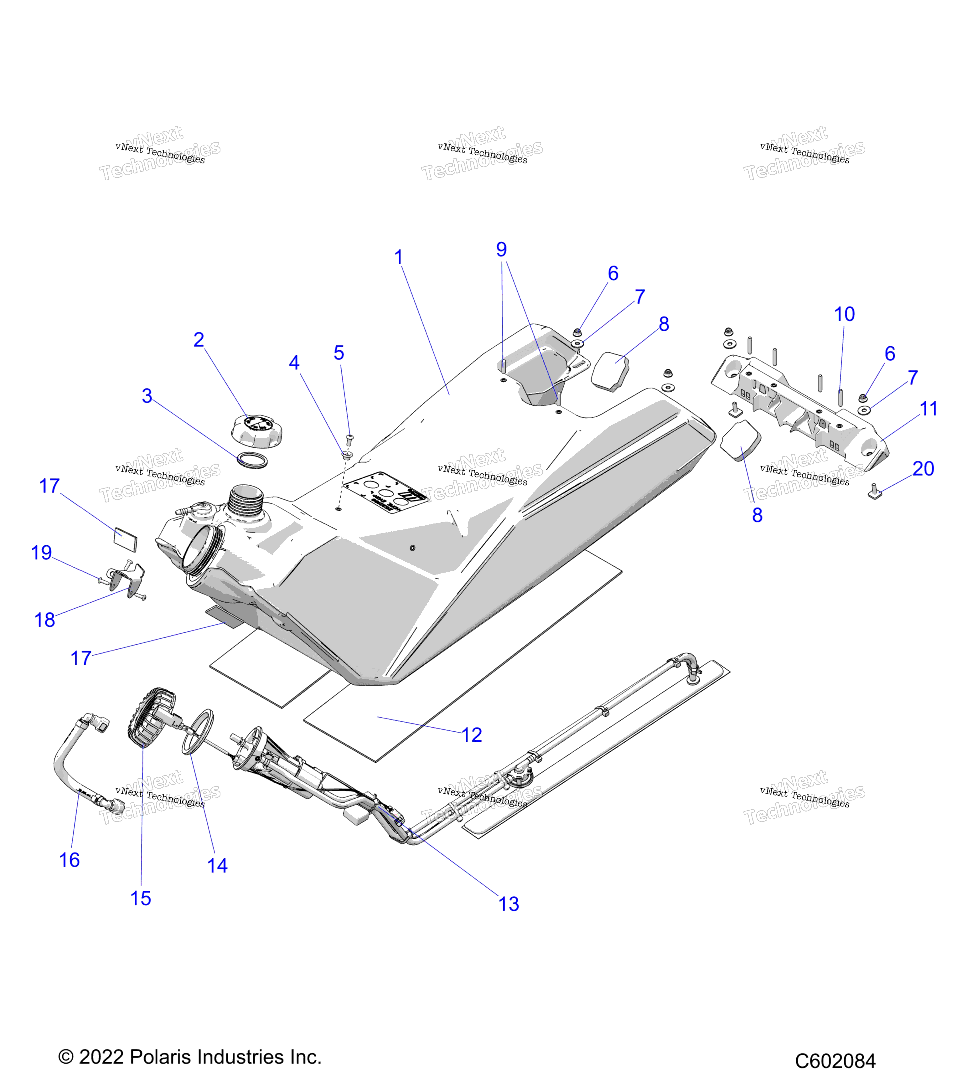 топливный System, топливный бак Asm