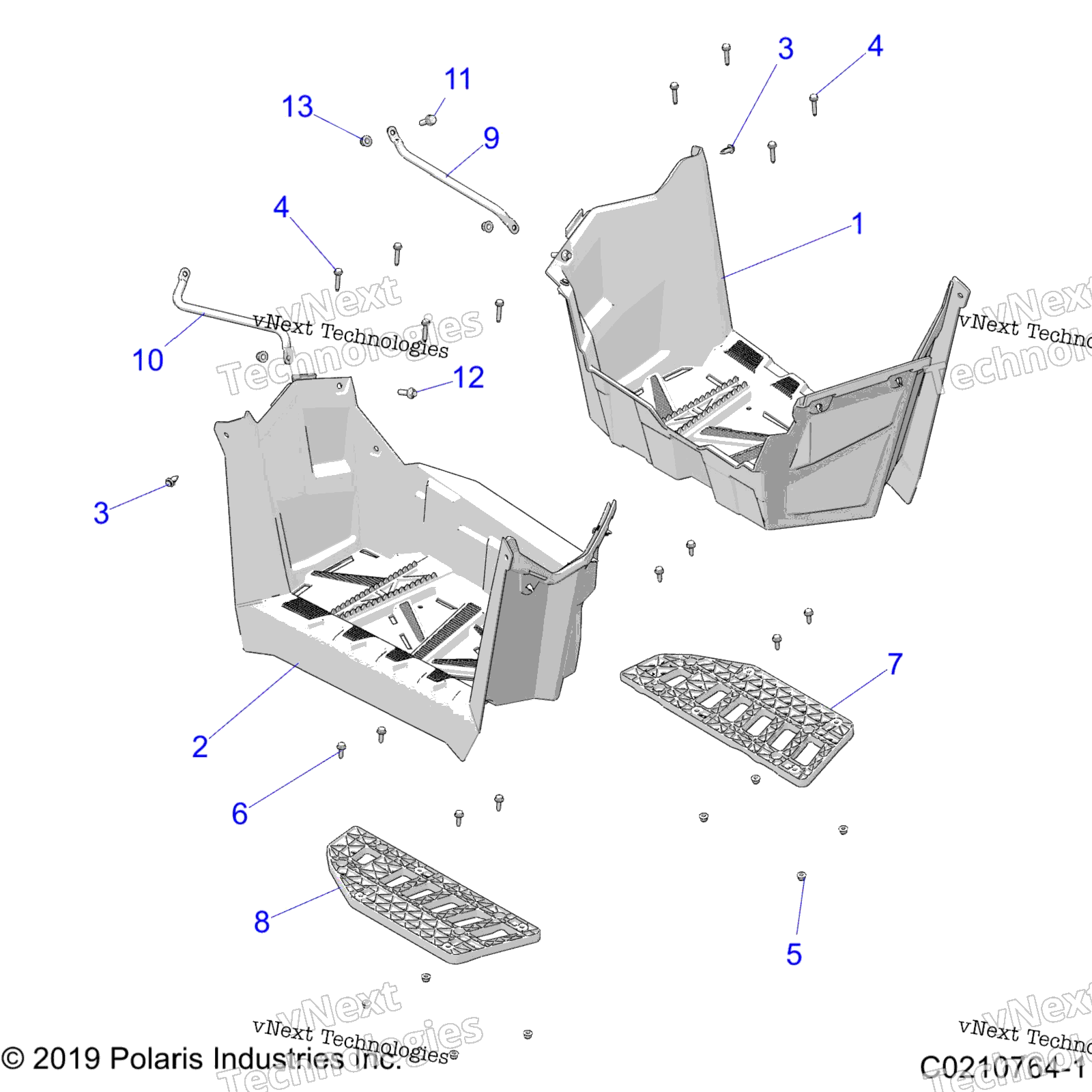 кузов Footwells