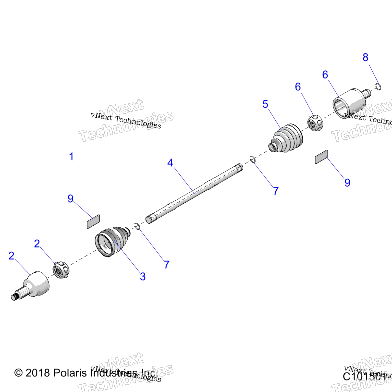 Привод Train, Drive Shaft, Front