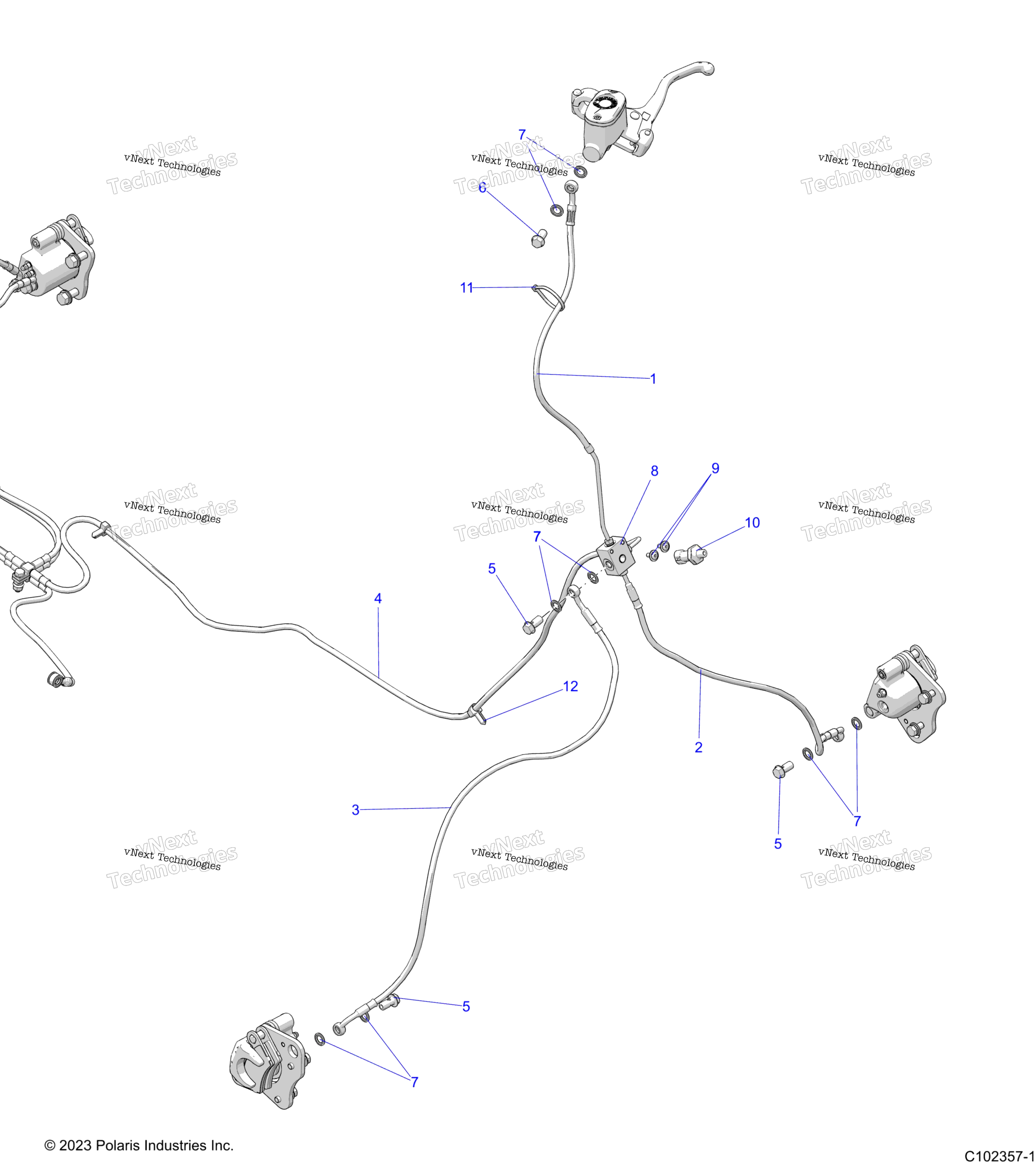Brakes, тормоз Lines, передний