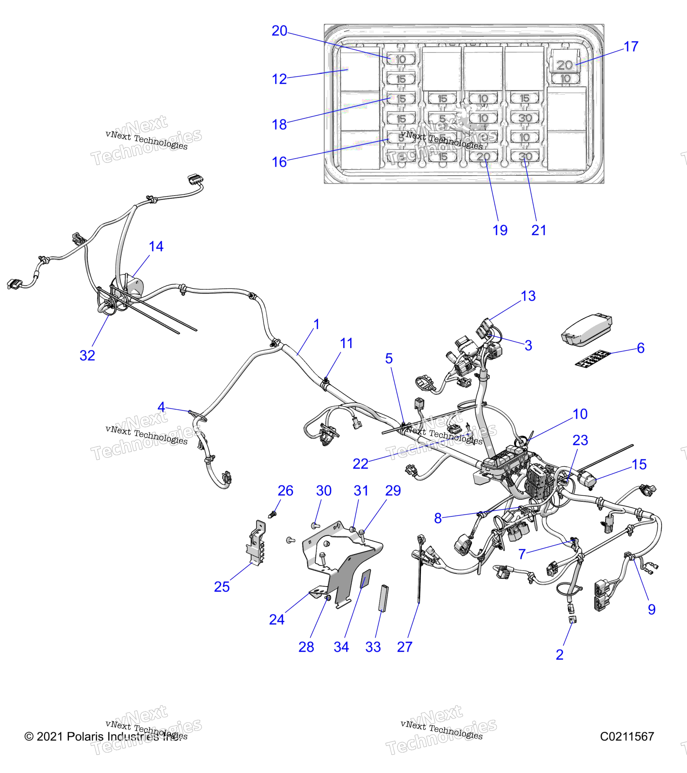 Electrical, Main Wire жгут