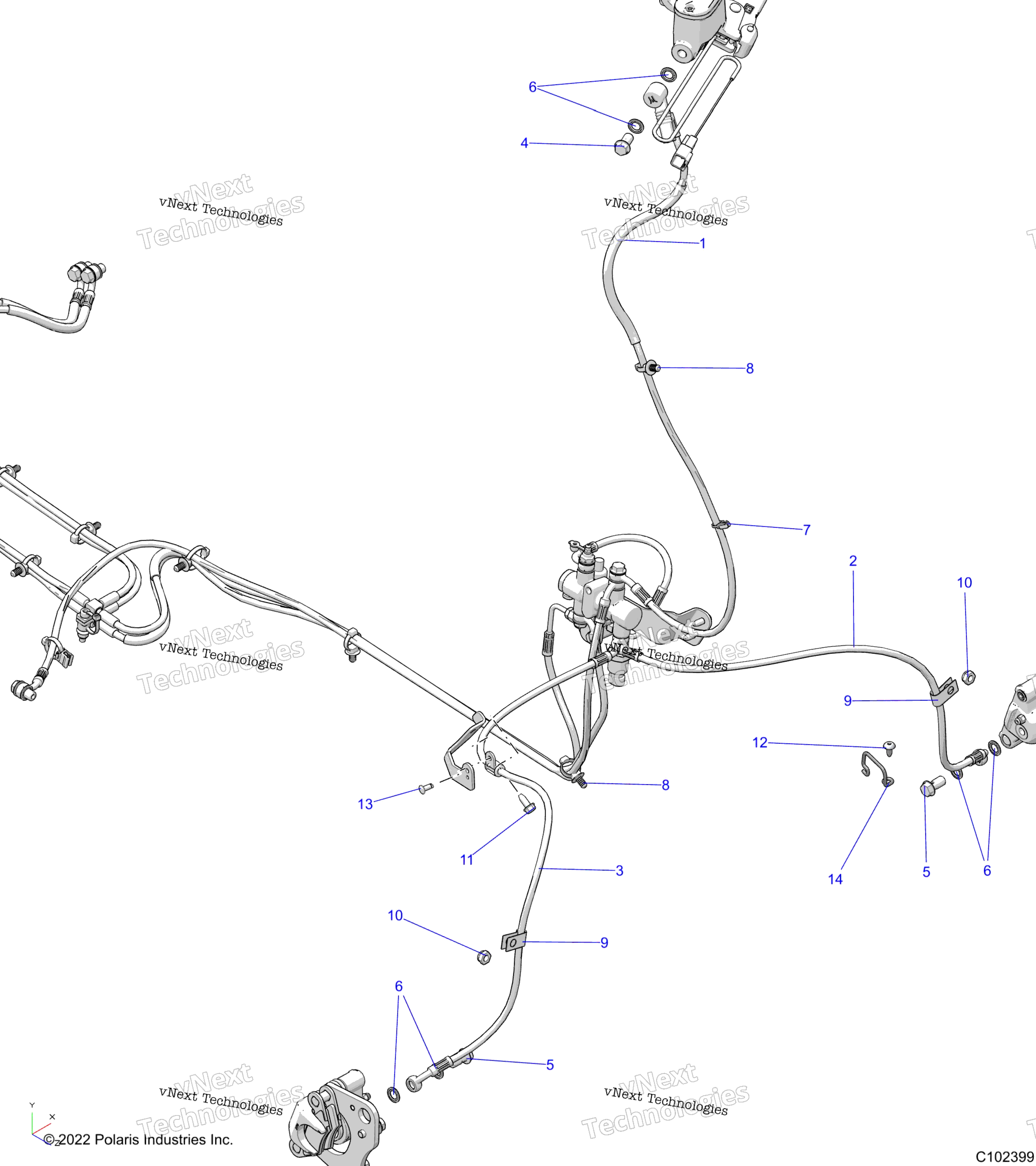 Brakes, тормоз Lines, передний
