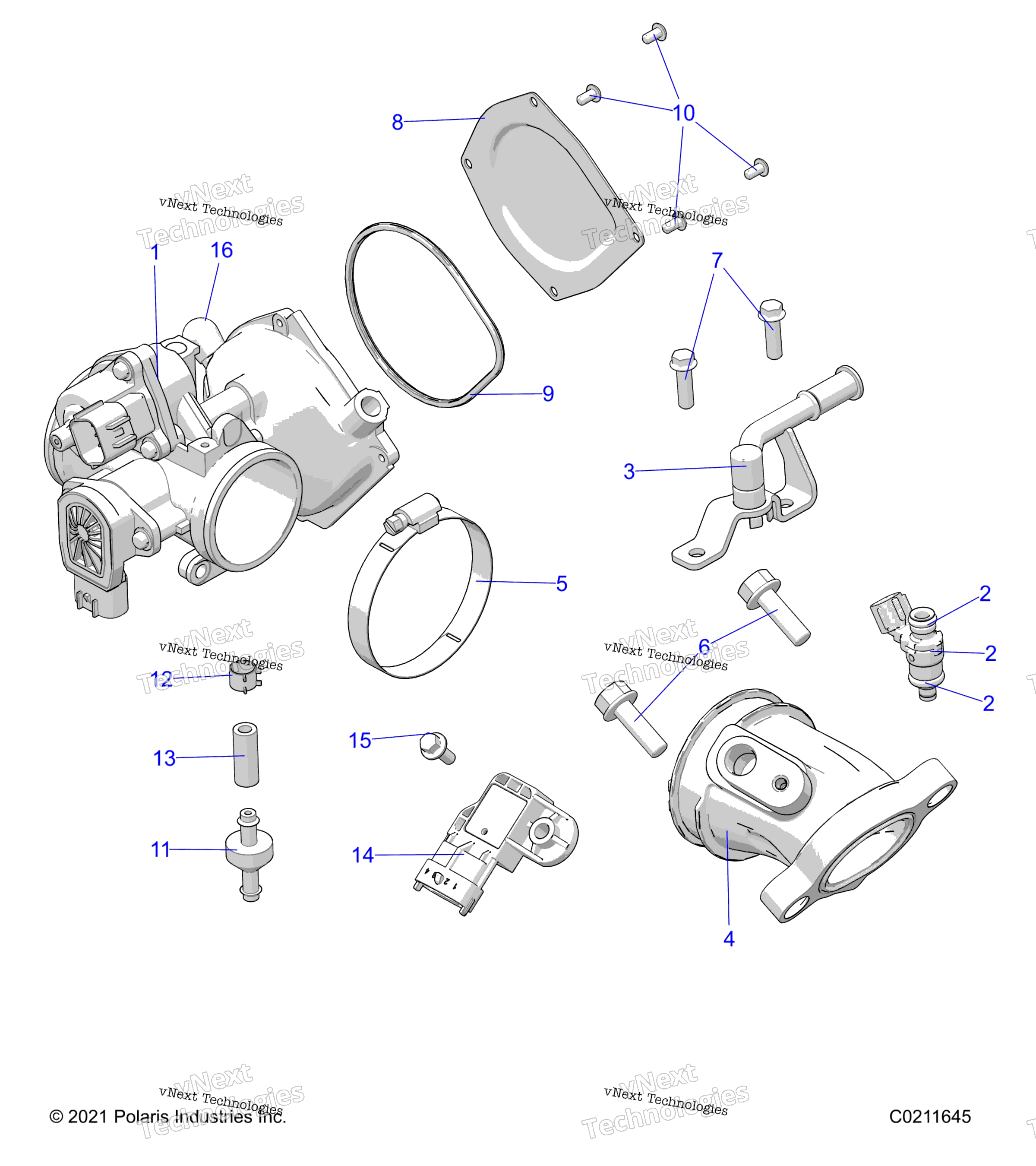 Двигатель, дроссельный узел & Fuel Rail A23she57al/As