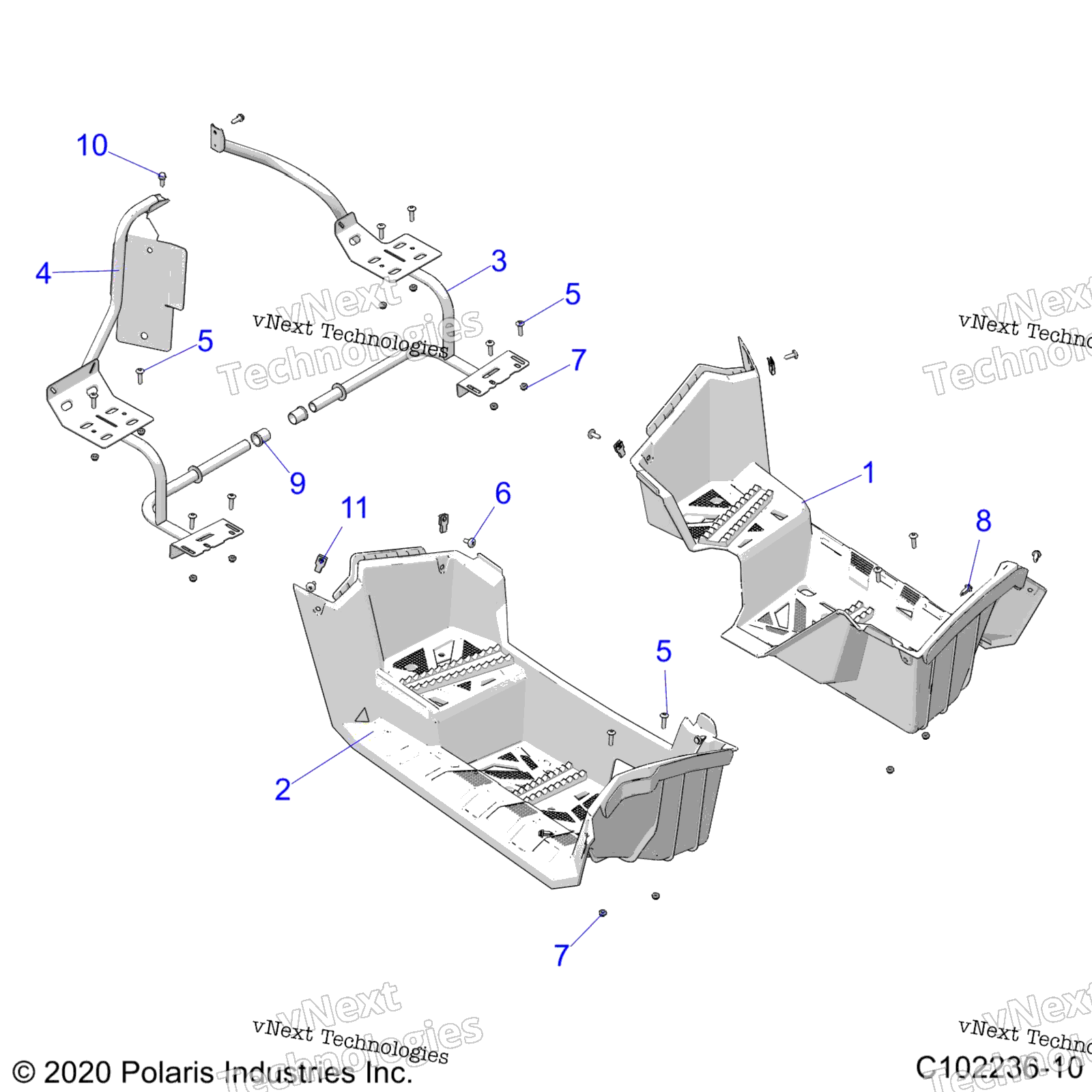 кузов Footwells