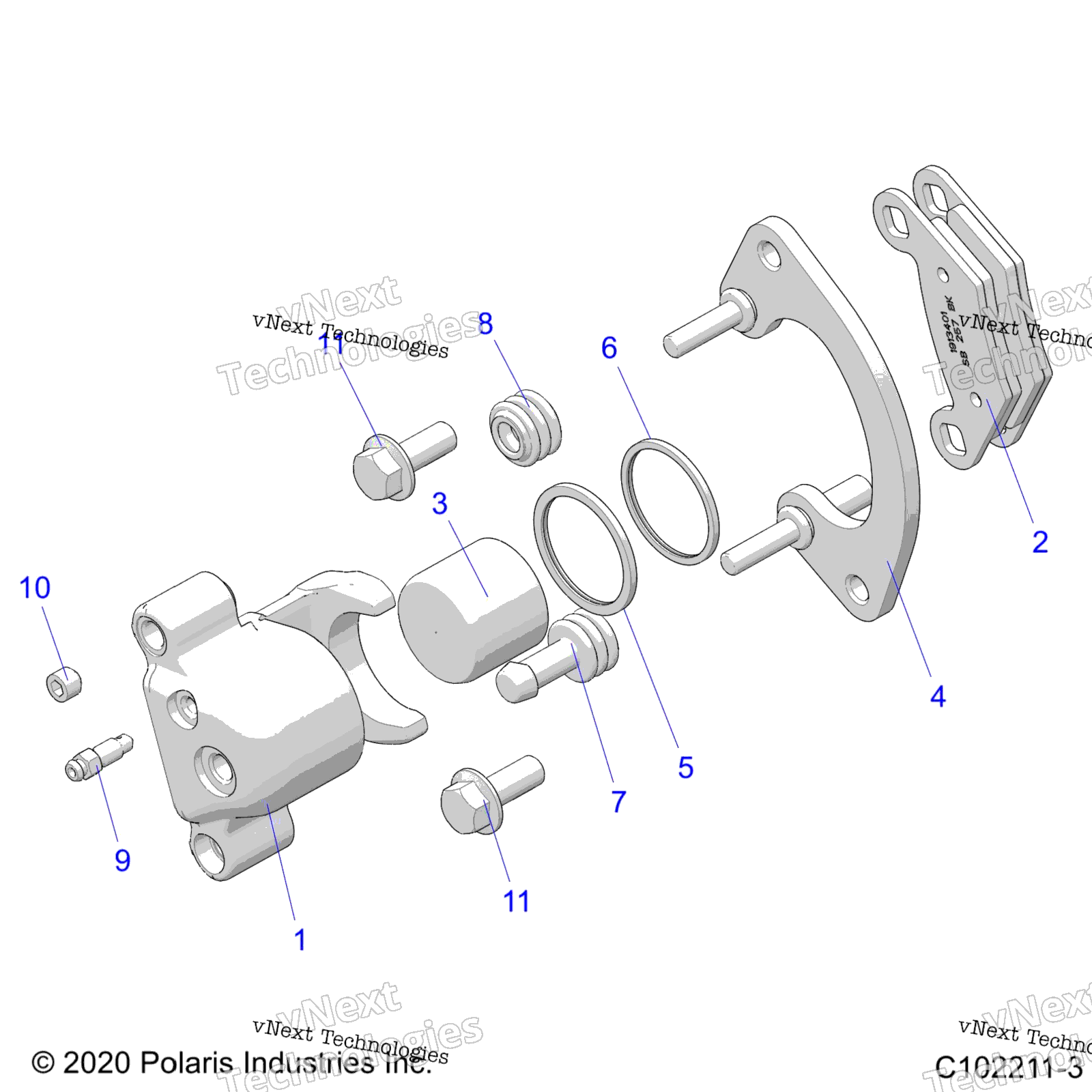 Brakes, Caliper, передний