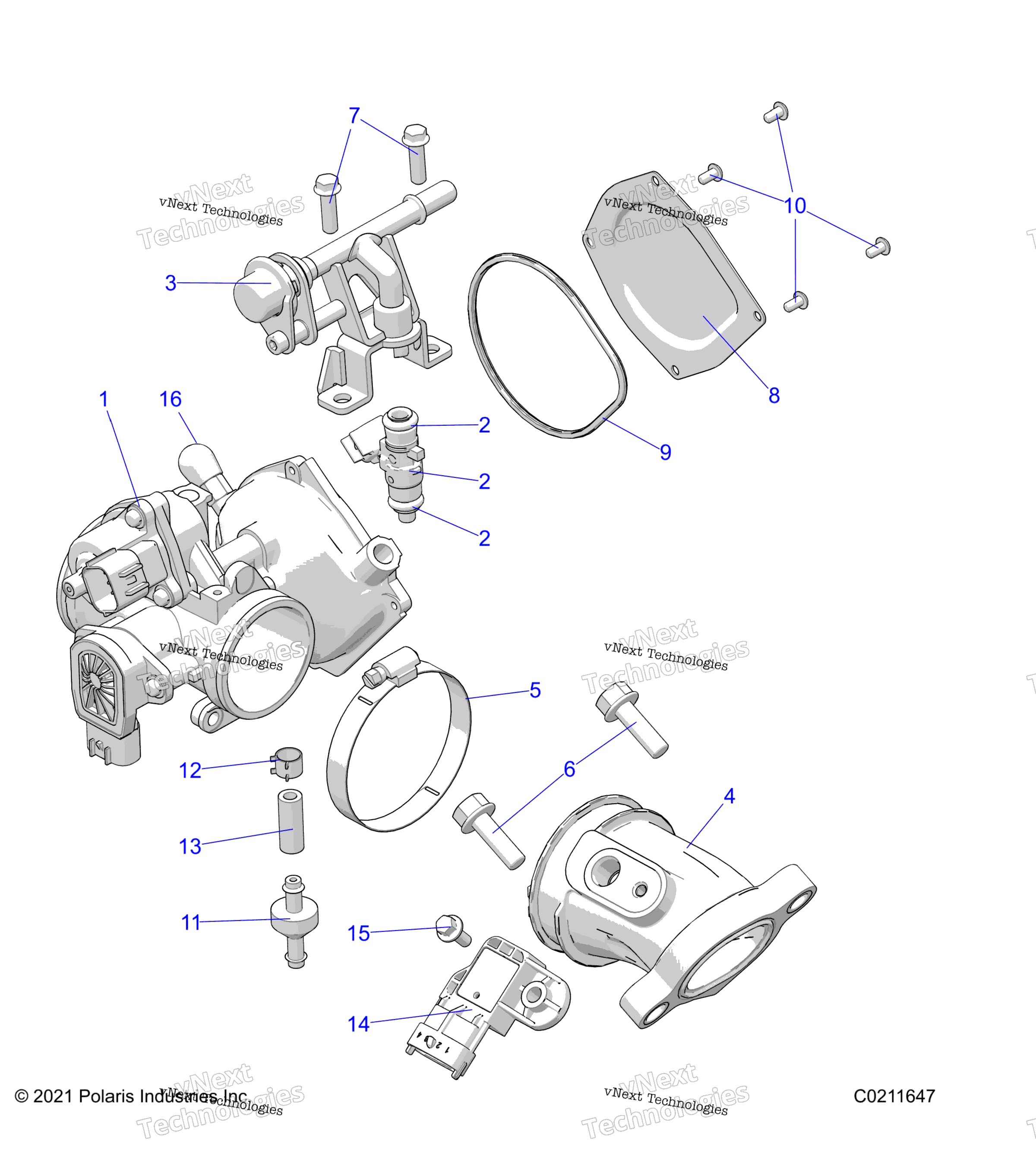 Двигатель, дроссельный узел & Fuel Rail