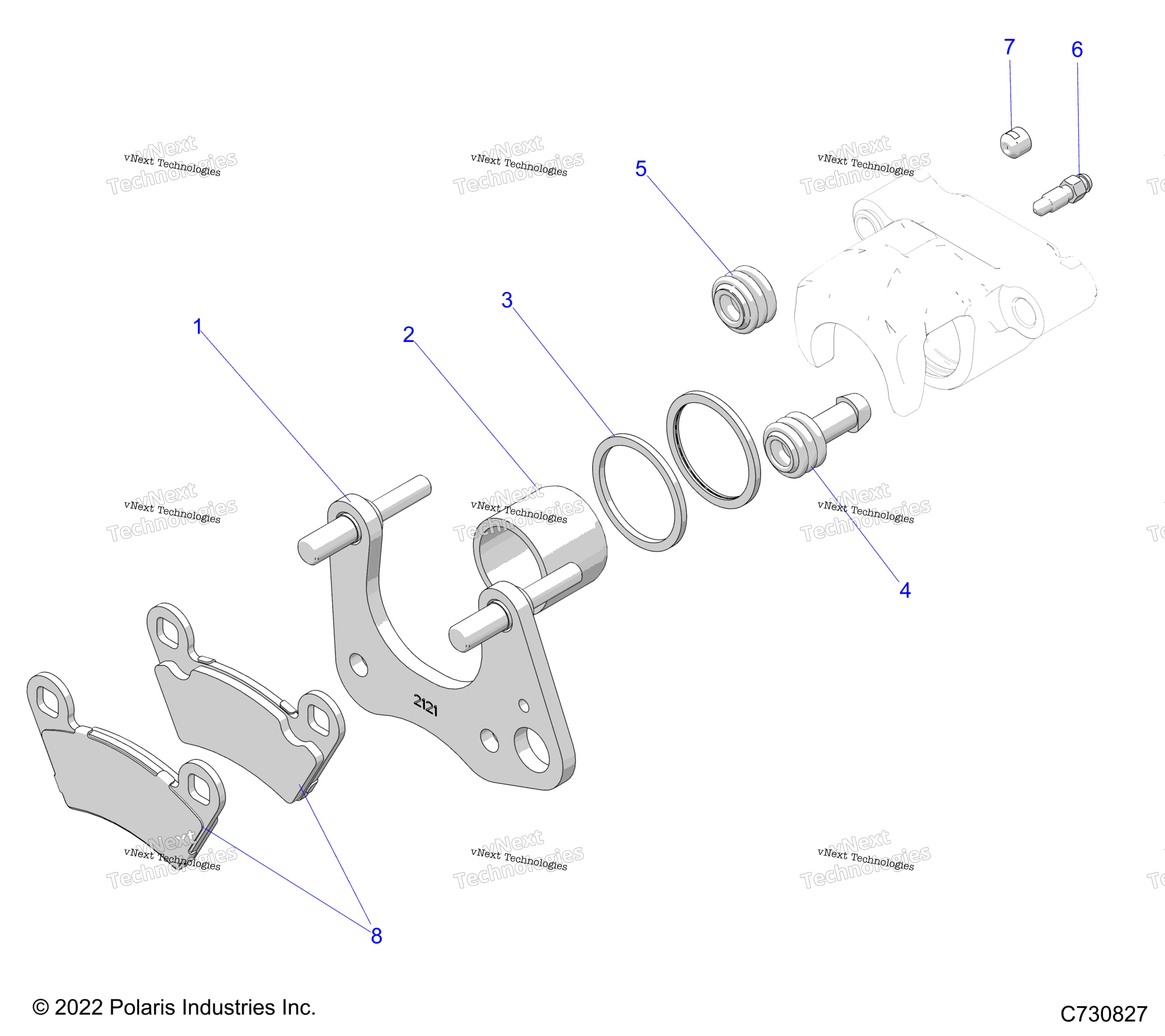 Brakes, Caliper, передний R