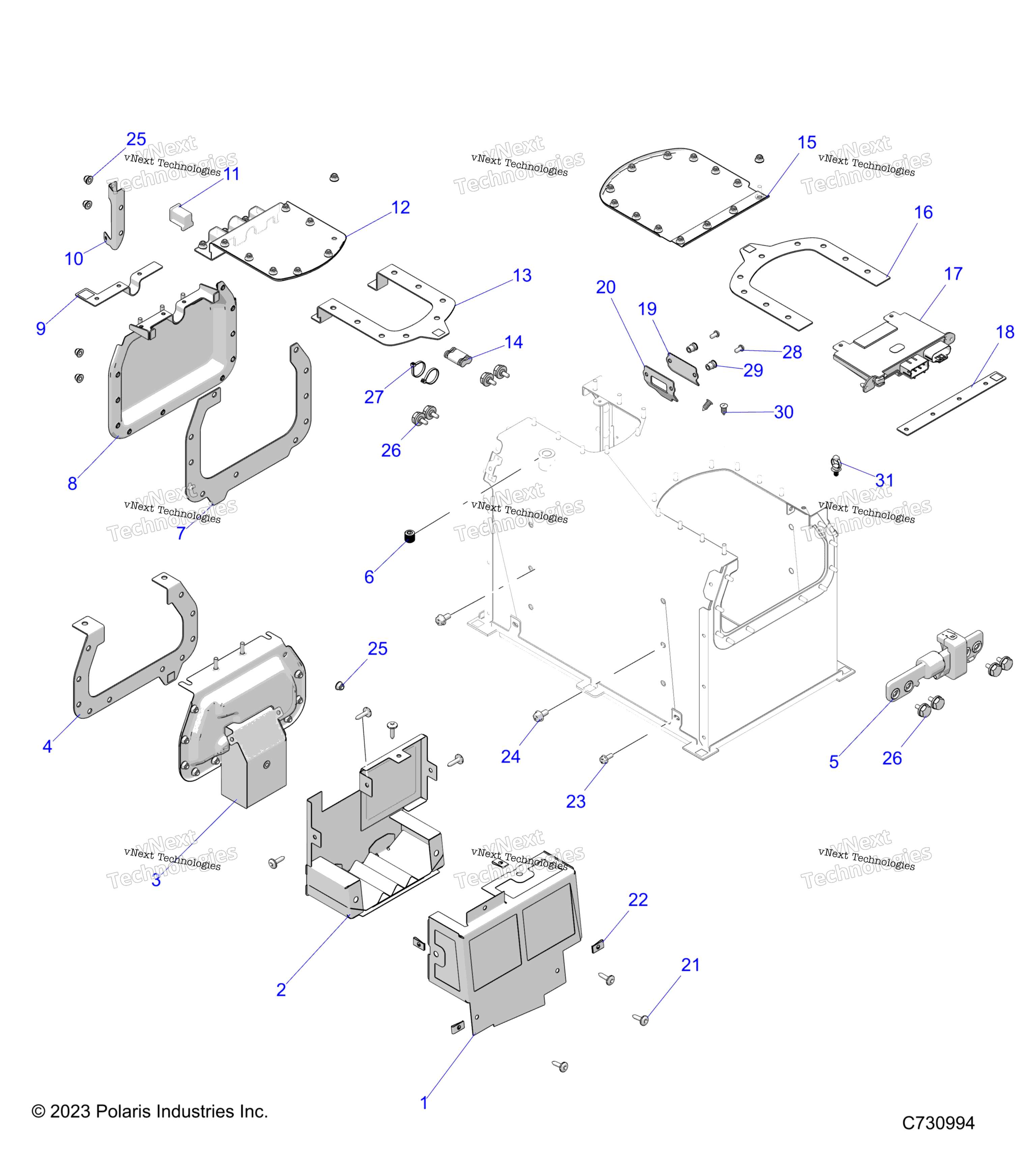электрооборудование Battery,Service Components,
