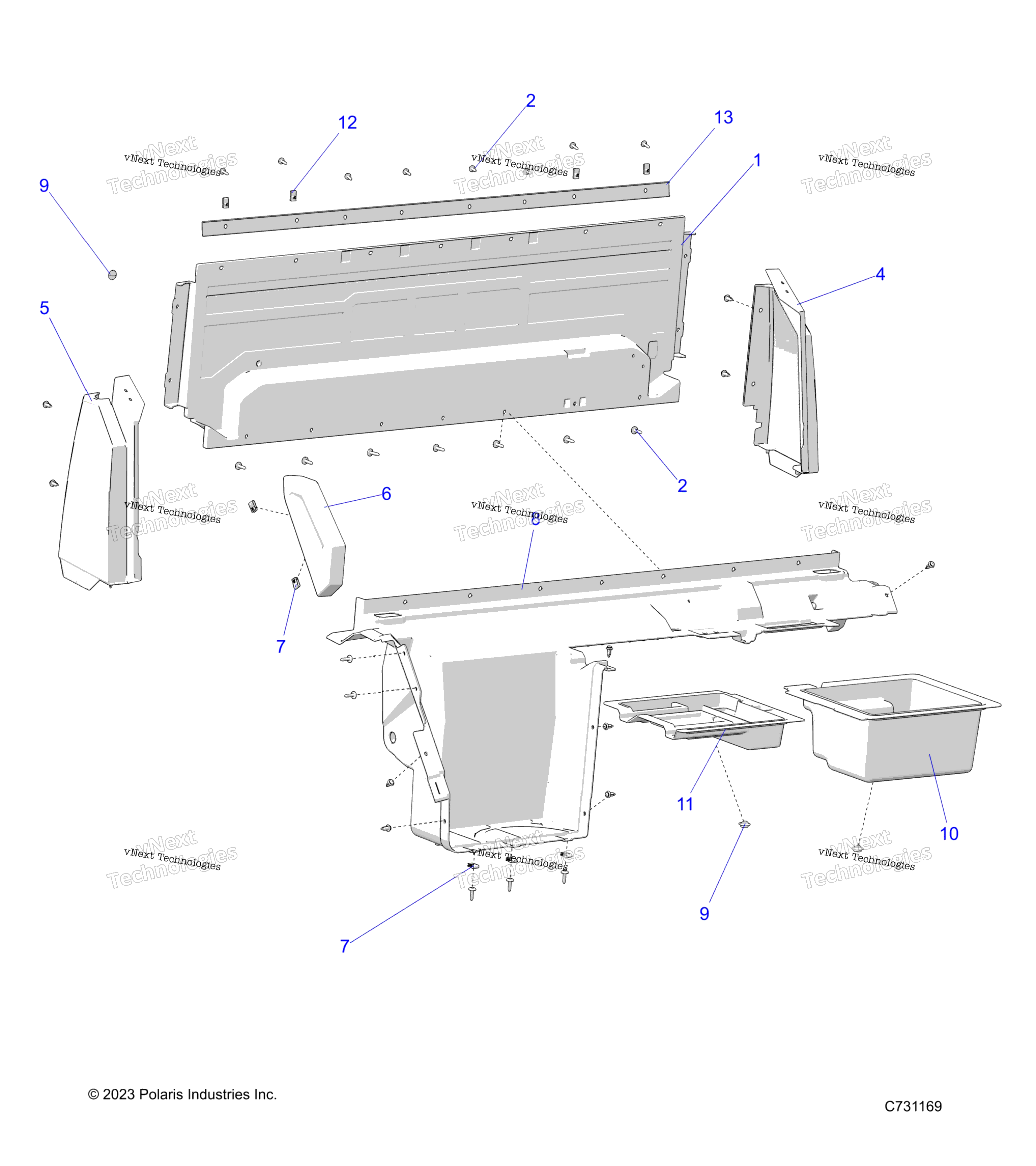 Body, задний Closeoff, и Fenders