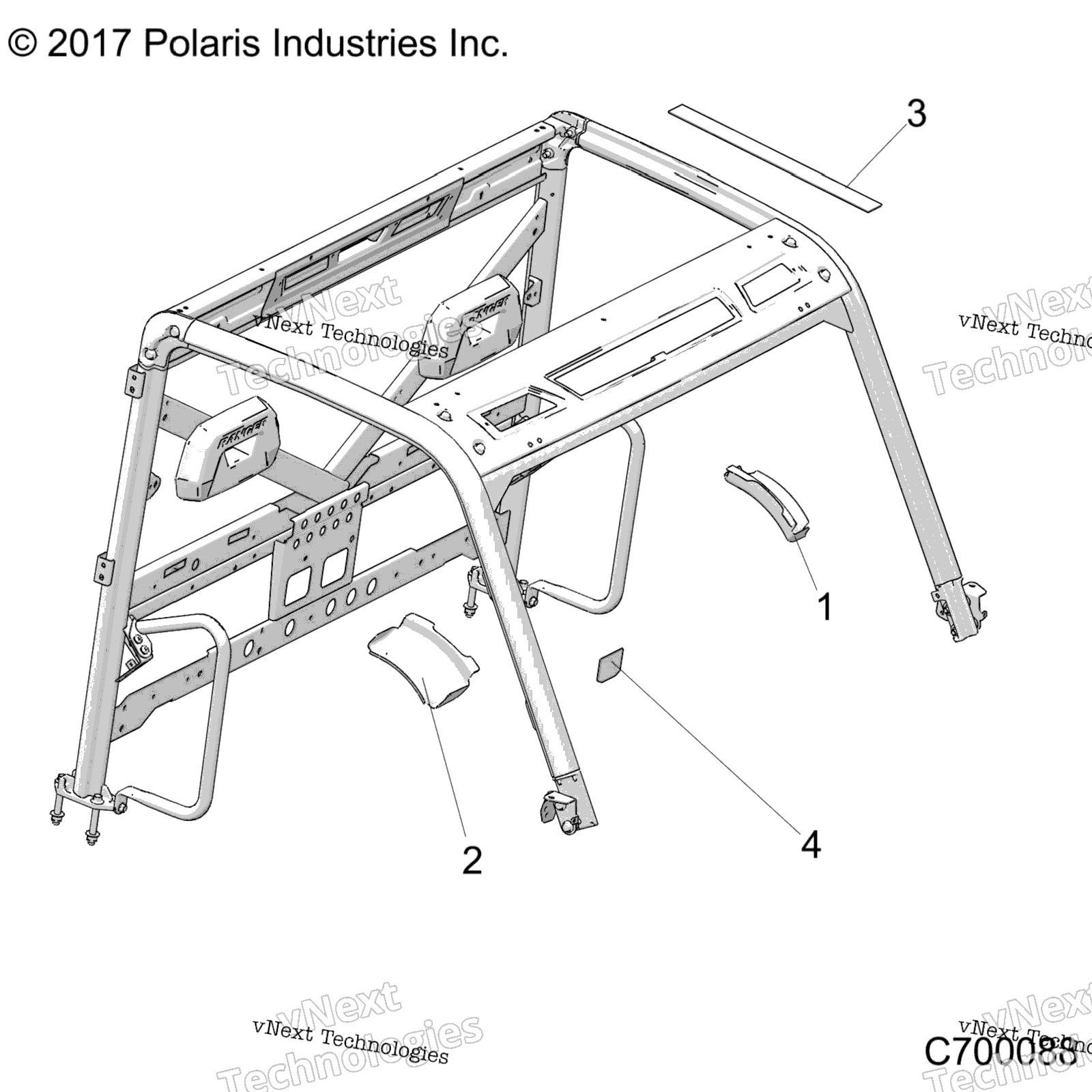 Chassis, Edge Covers, Tr R23rrs99c / Rrp99c