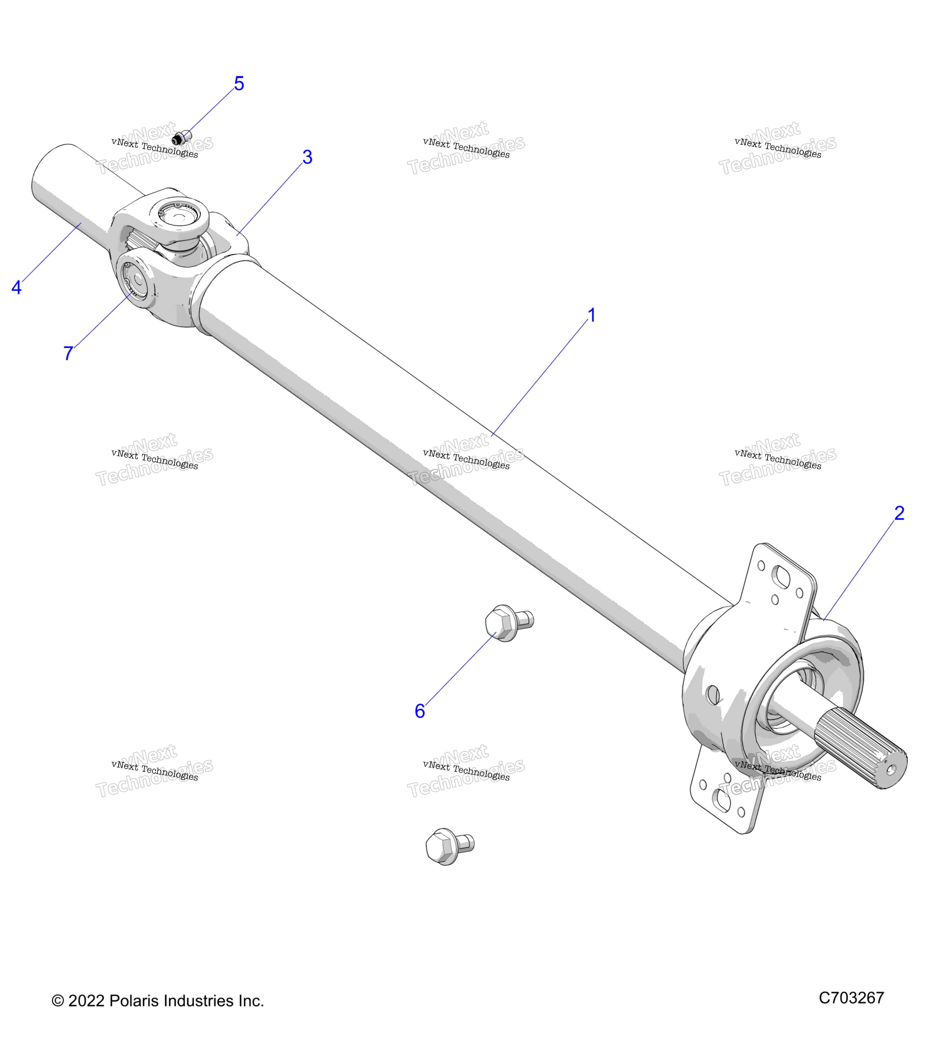 Привод Train, Prop Shaft,Mid, Bearing