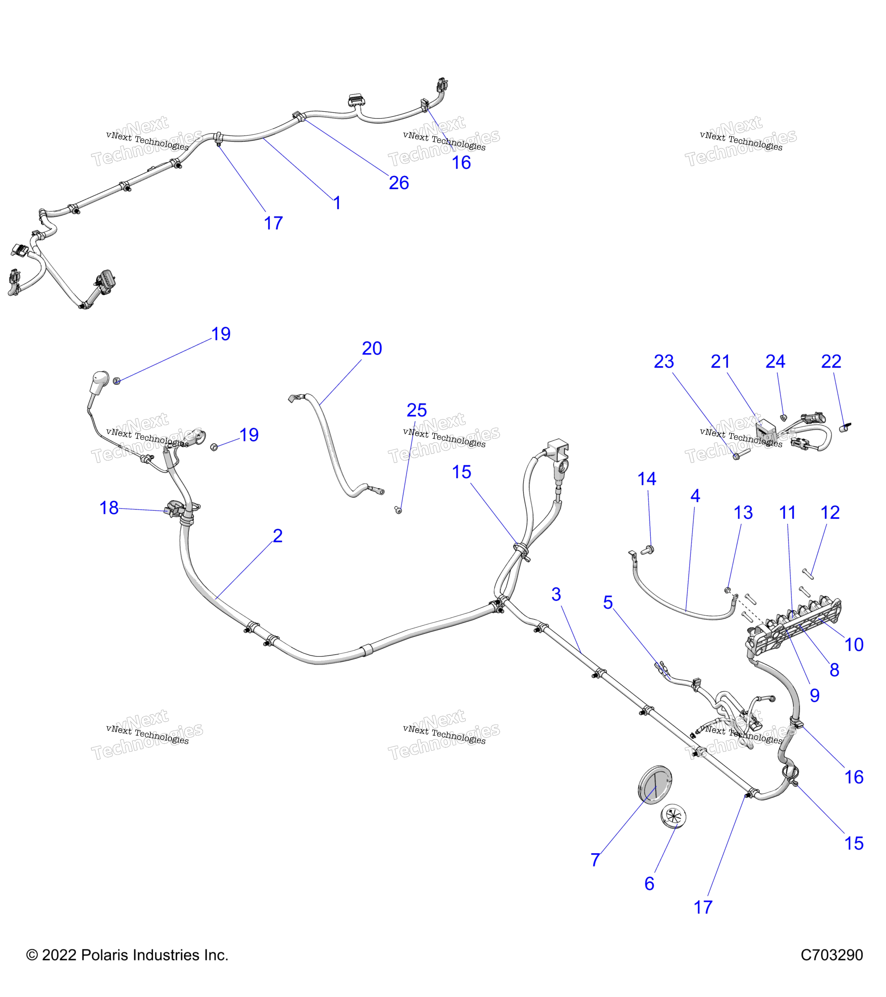 Electrical, провод Harness, Peripheral