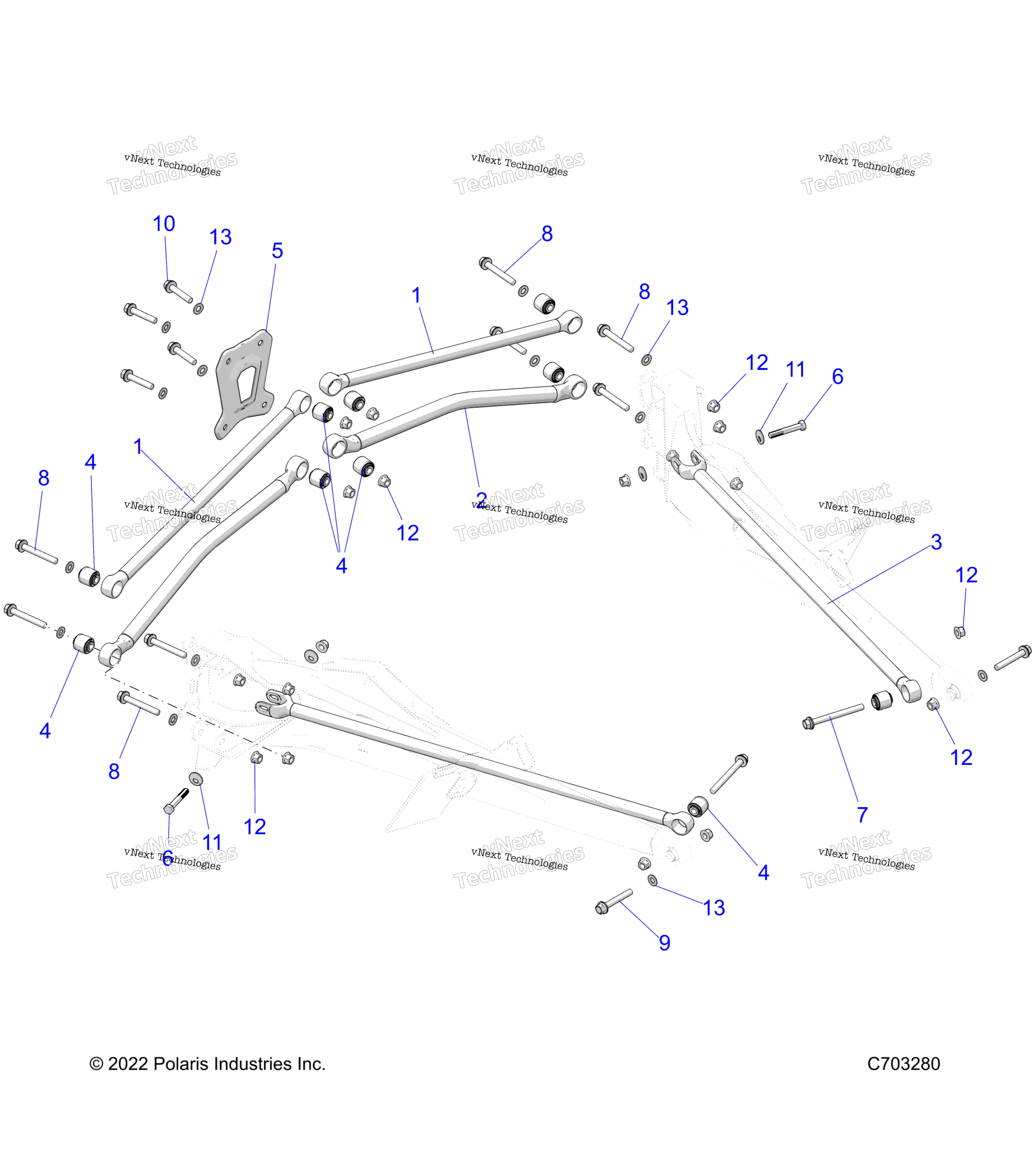 Подвеска, задняя Trailing Arms Mounting