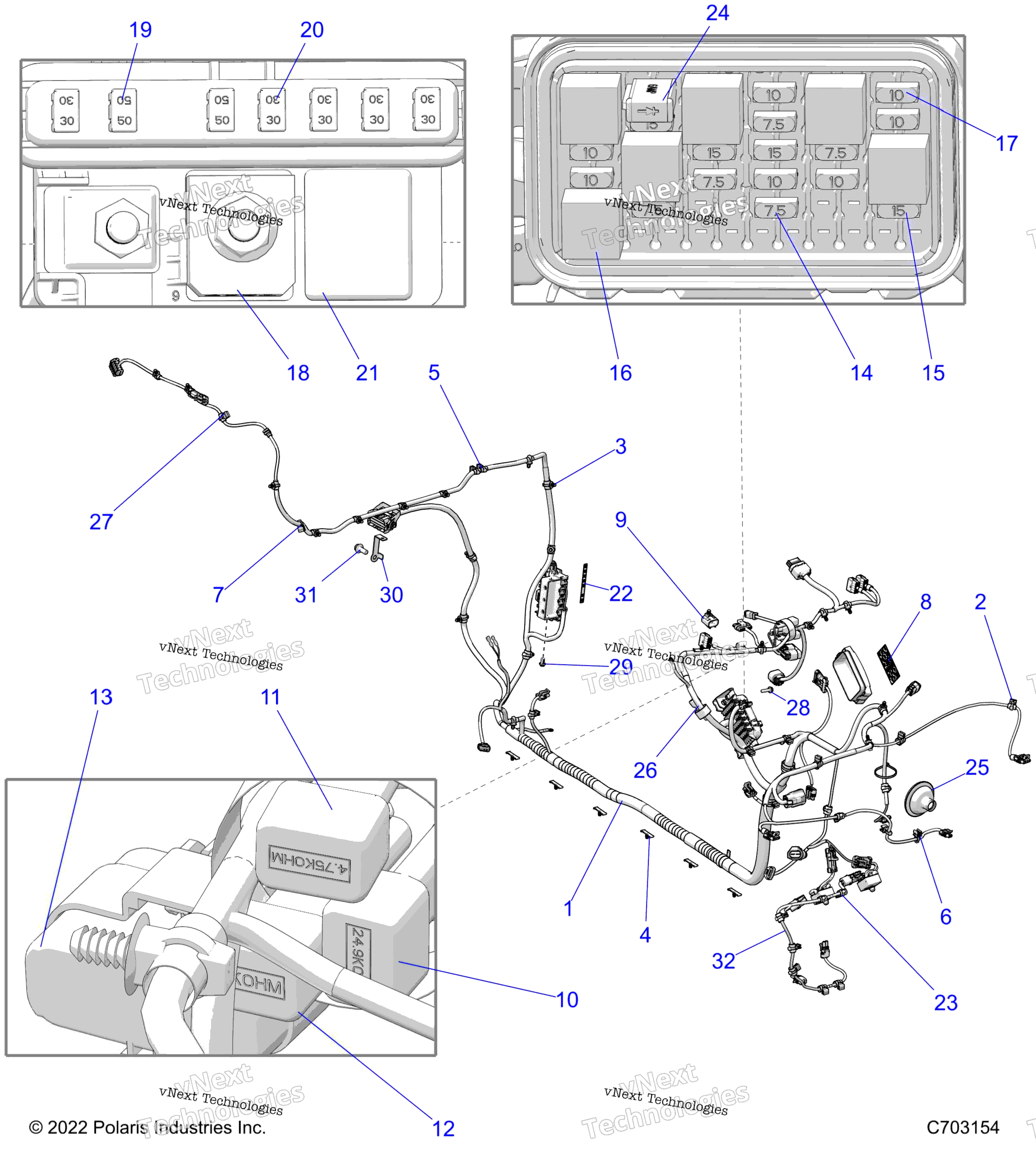 Electrical, провод Harness, Chassis