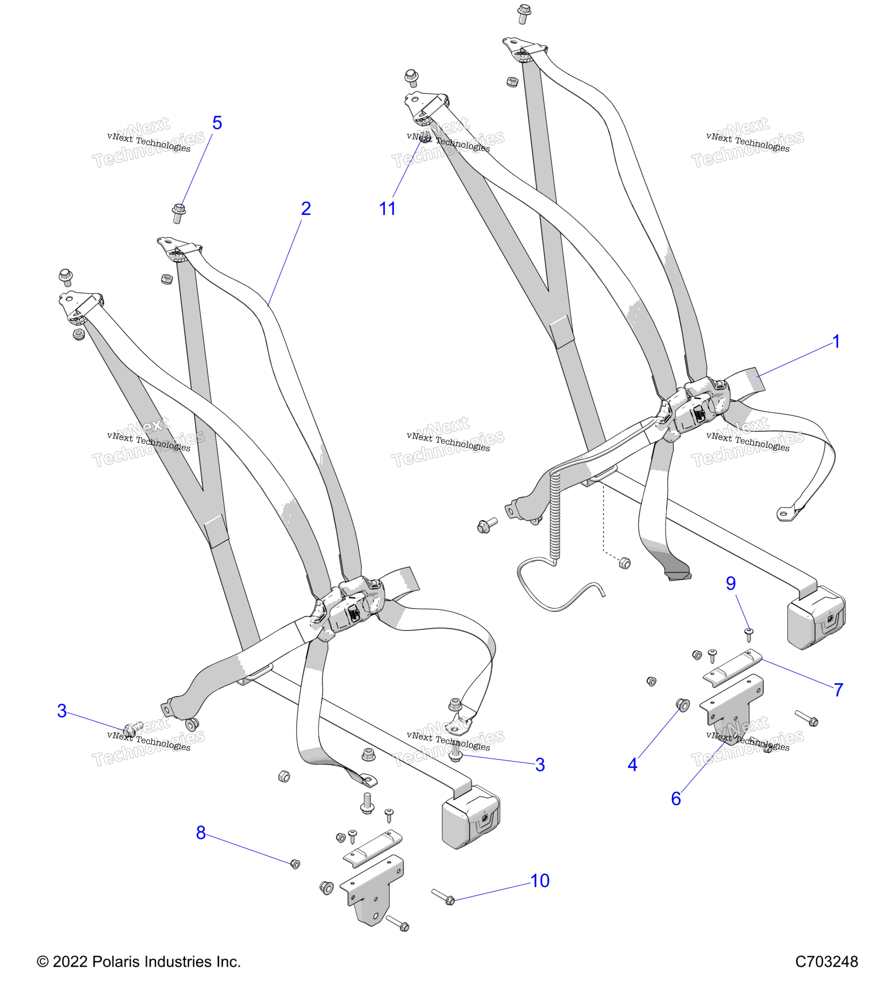 Кузов, сиденье Belt Mounting 6 Point /V2kan/Bn