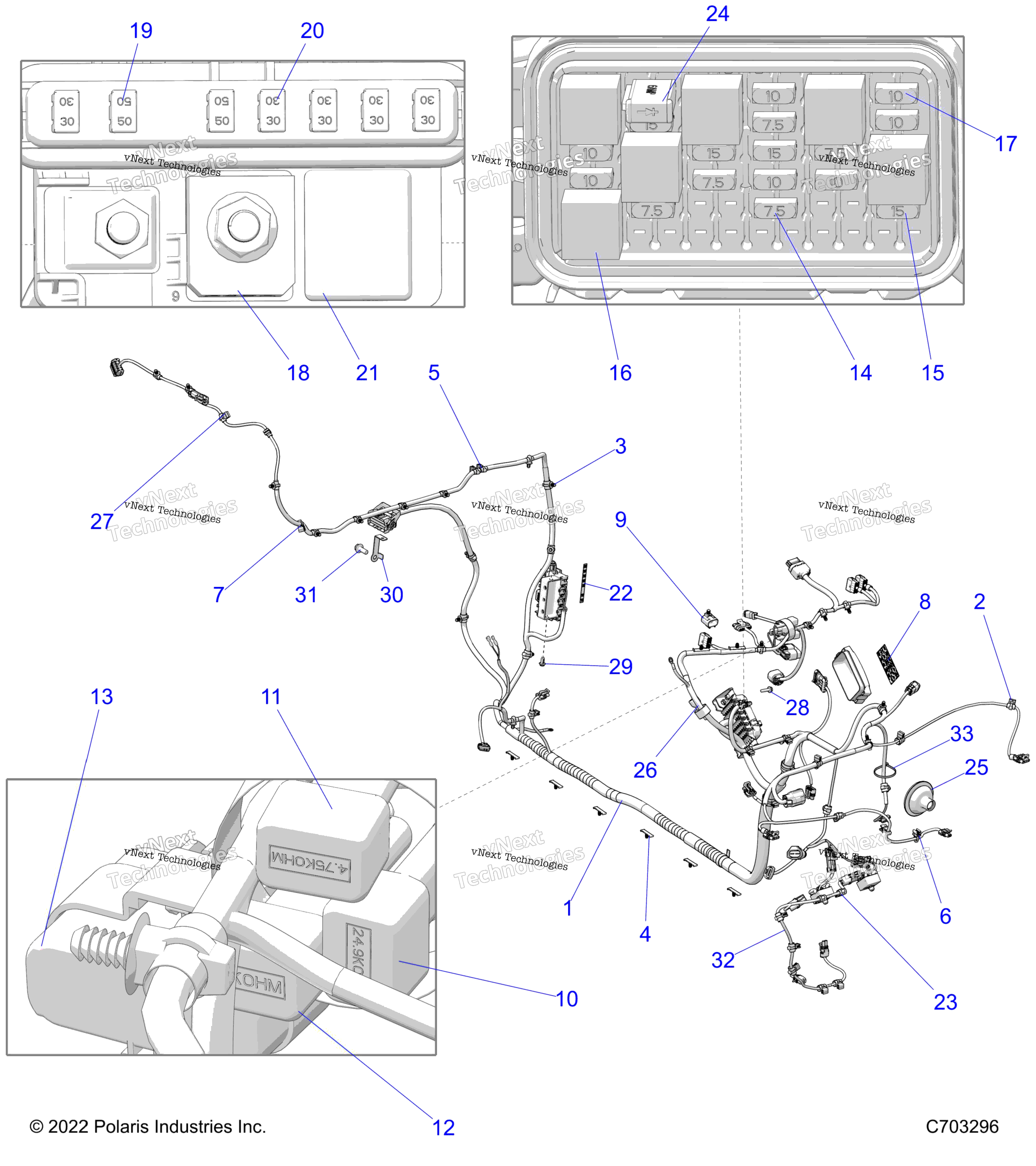 Electrical, провод Harness, Chassis