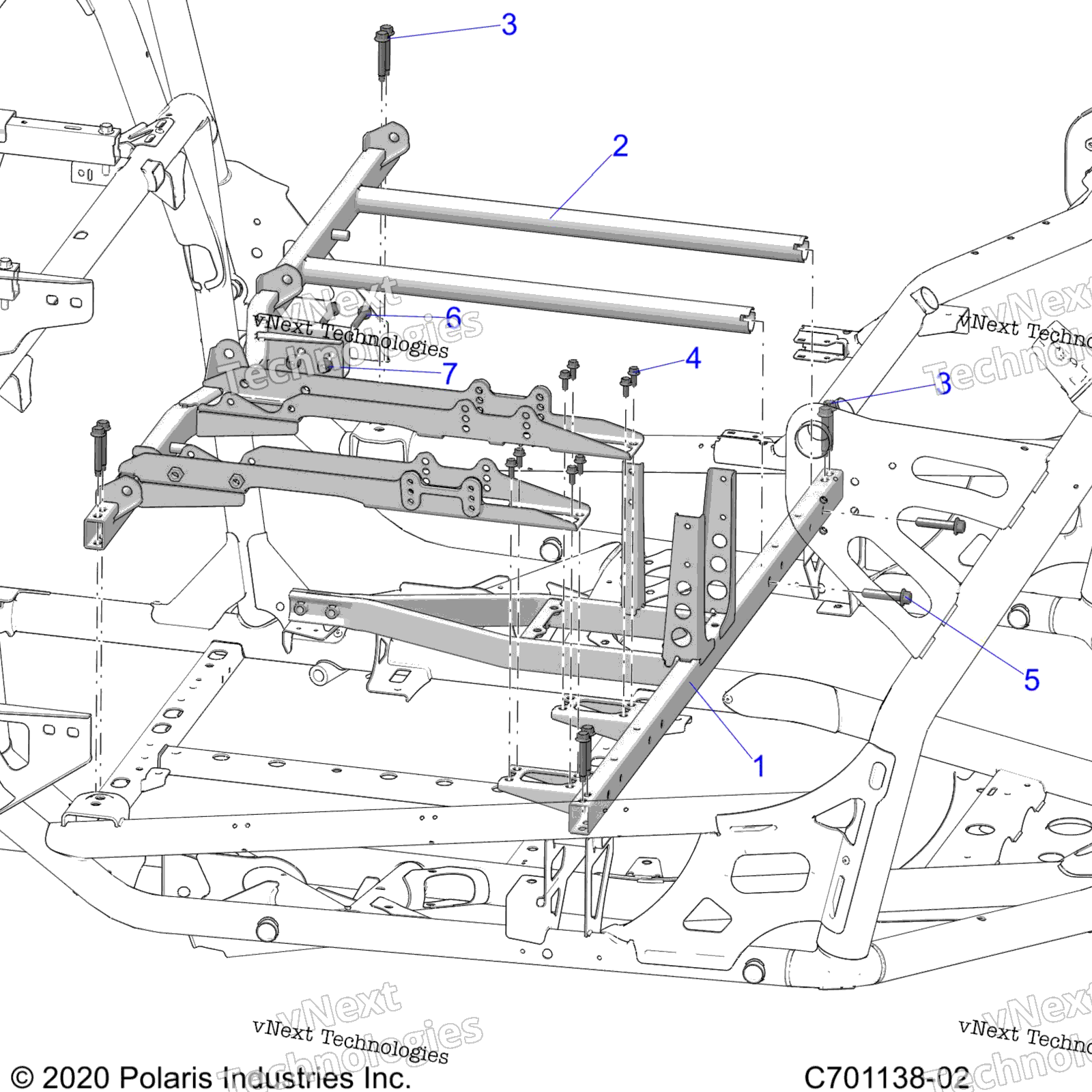 Chassis, сиденье и Center Console крепление