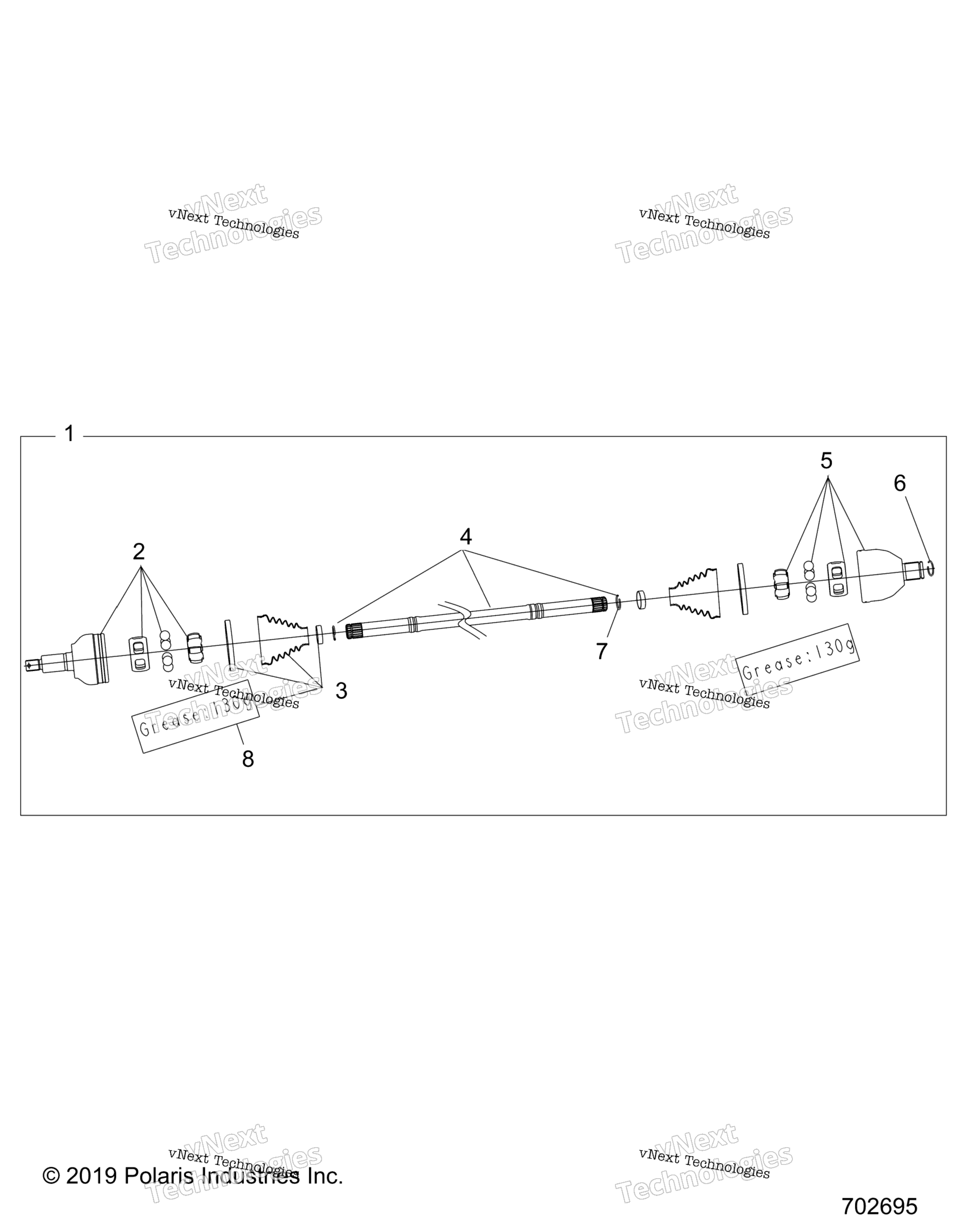 Привод Train, Half Shaft, Rear