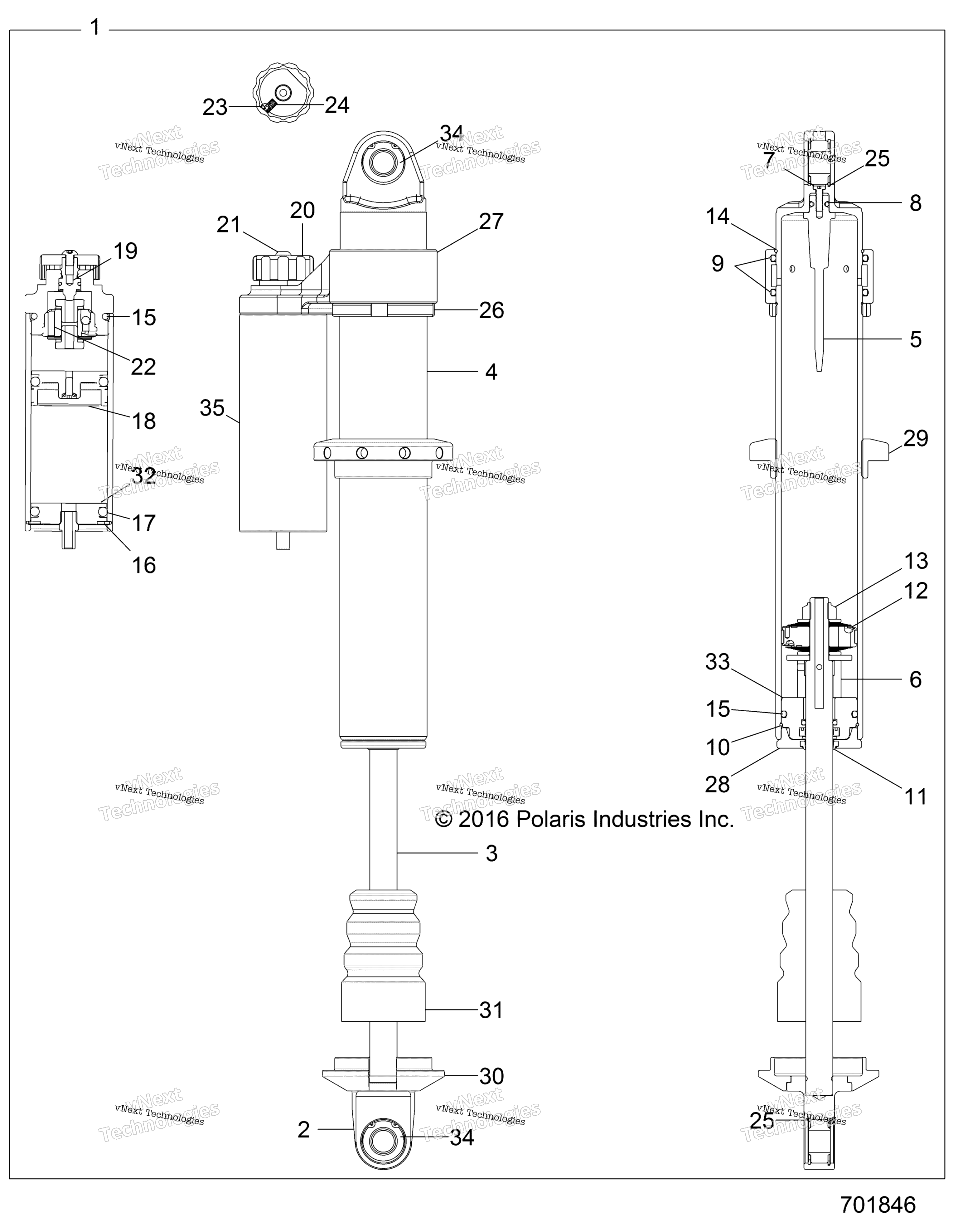 Подвеска, задний амортизатор Internals