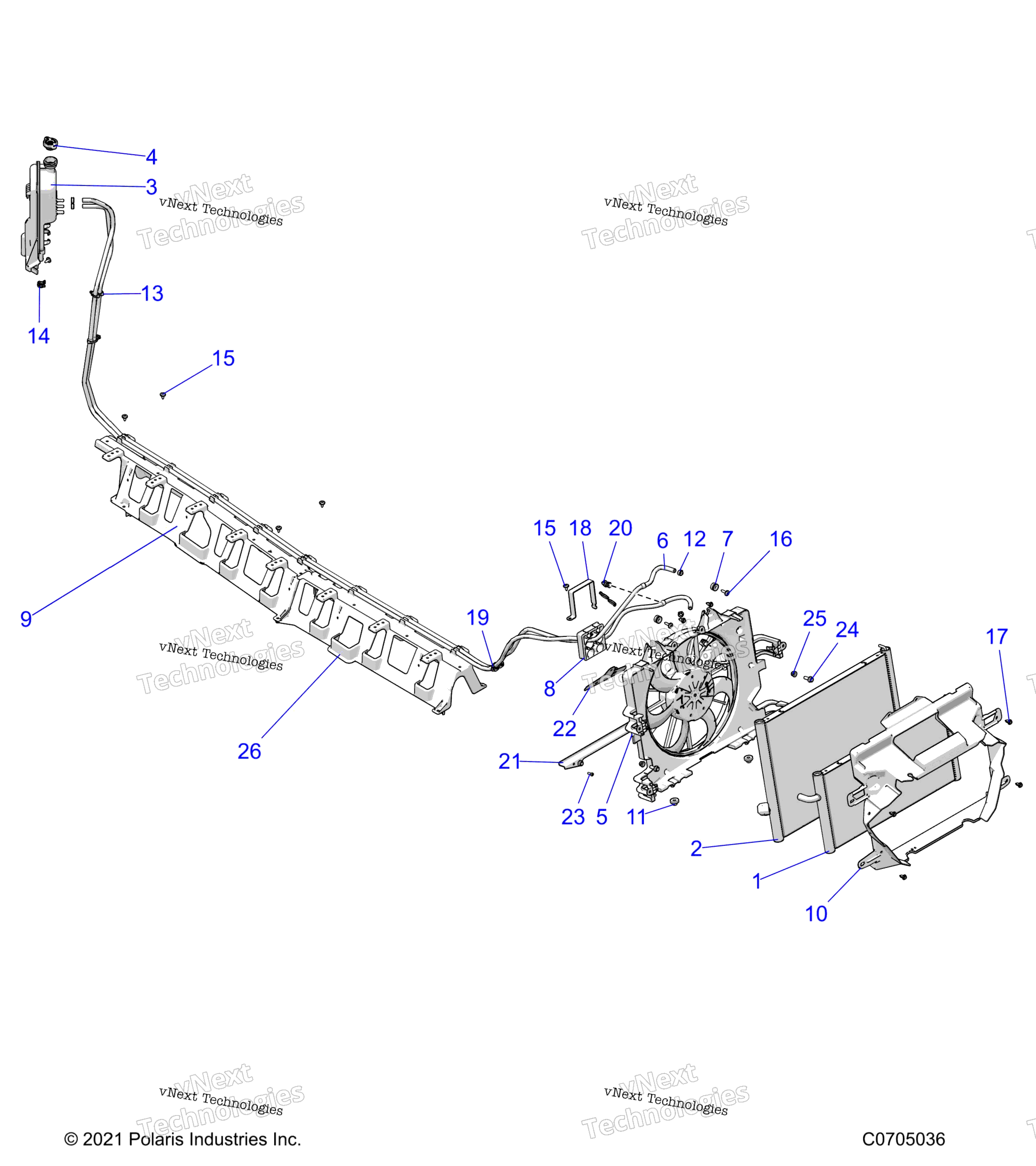 Engine, Cooling, радиатор