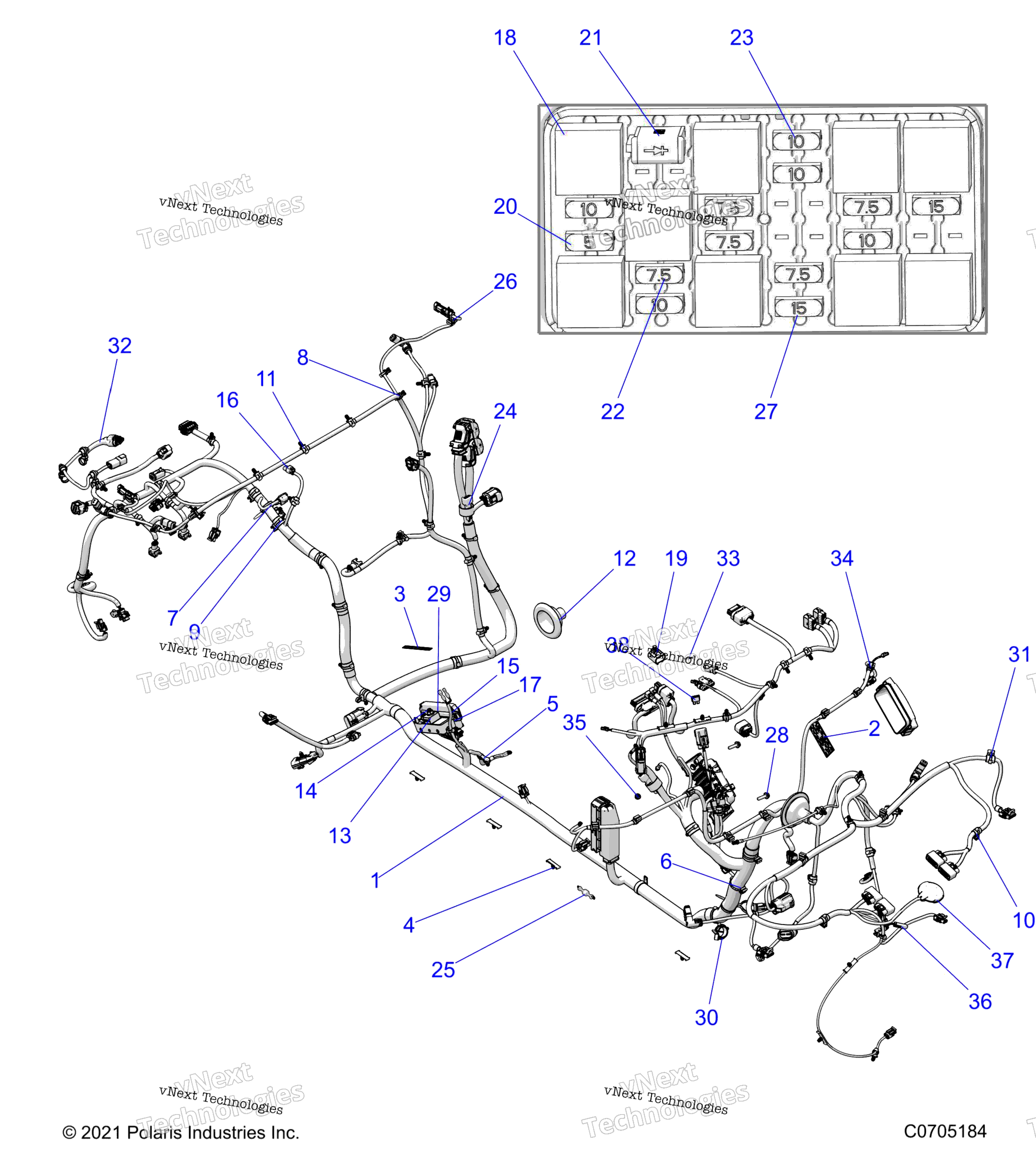 Electrical, провод Harness, Chassis