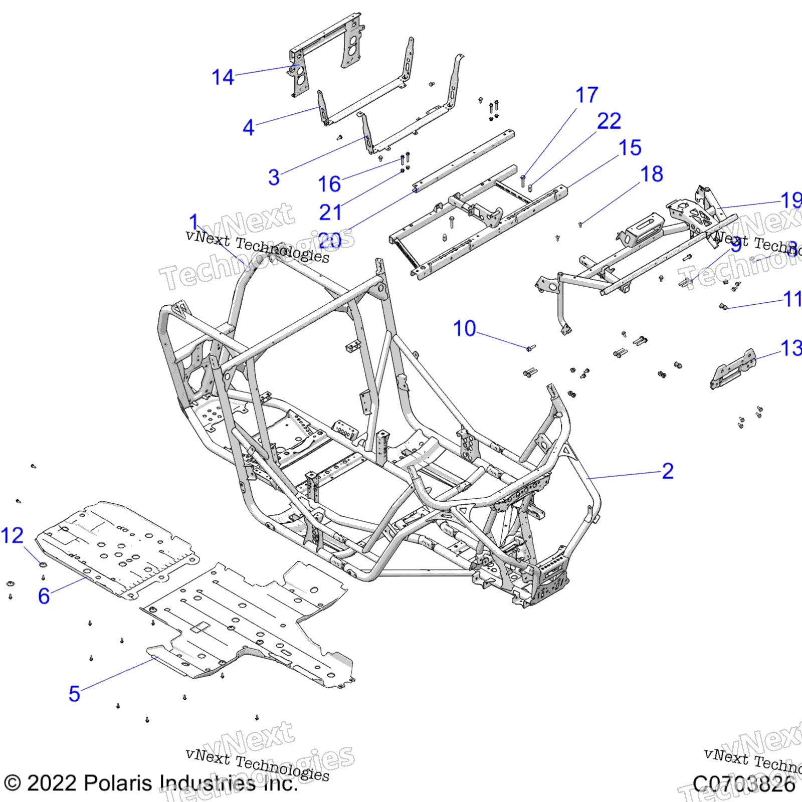 Шасси, основная рама And Skid Plates