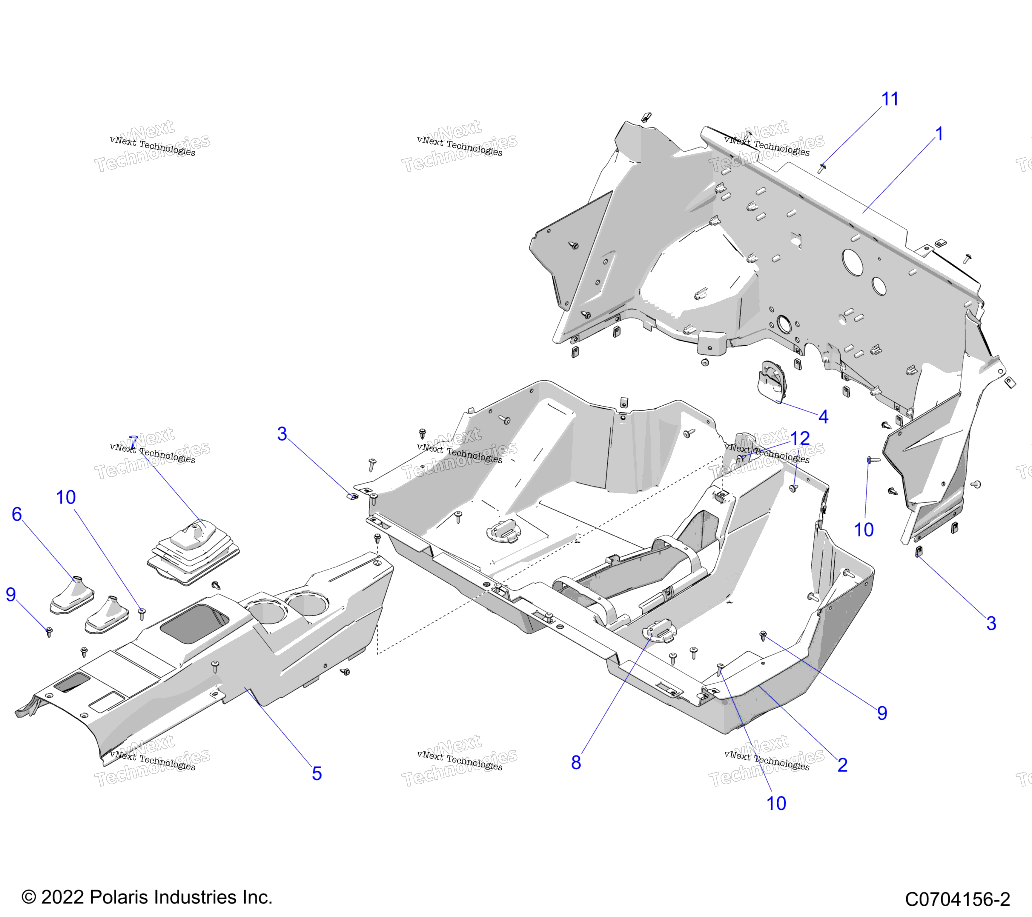 Body, Floor Z23nav99a / 99B