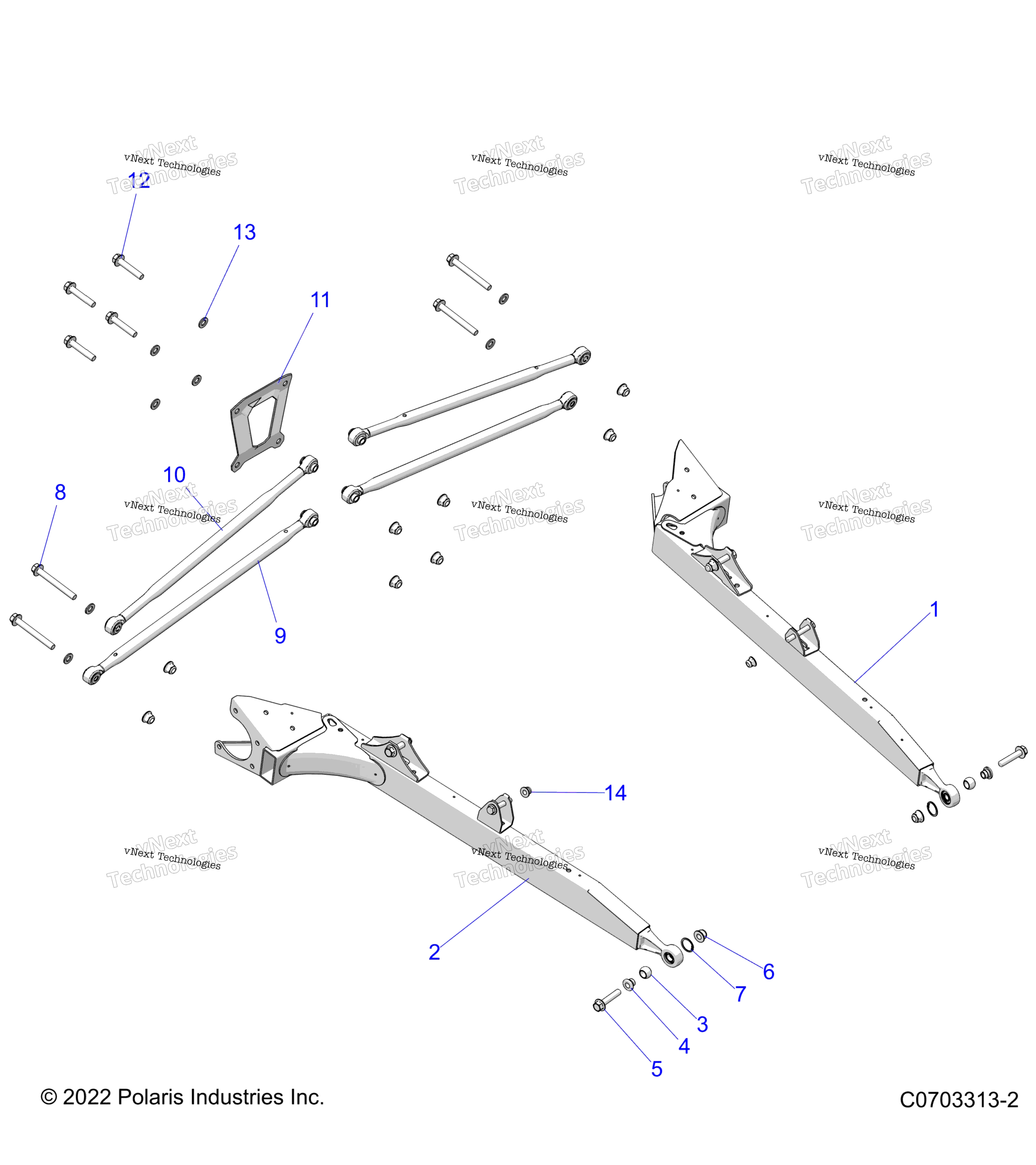 Подвеска, задняя Control Arms Z23nav99a/99B