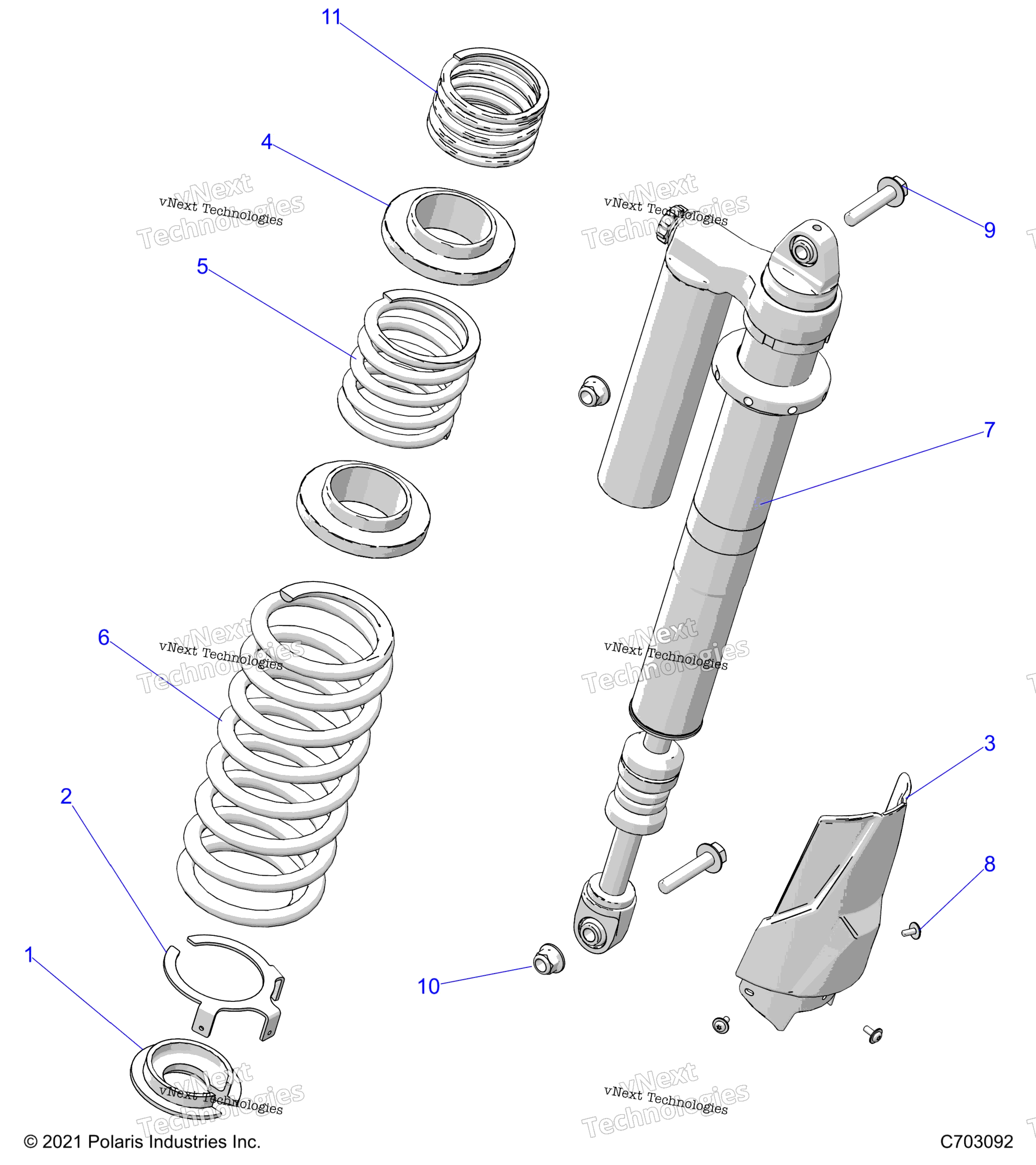 Подвеска, задний амортизатор Mounting