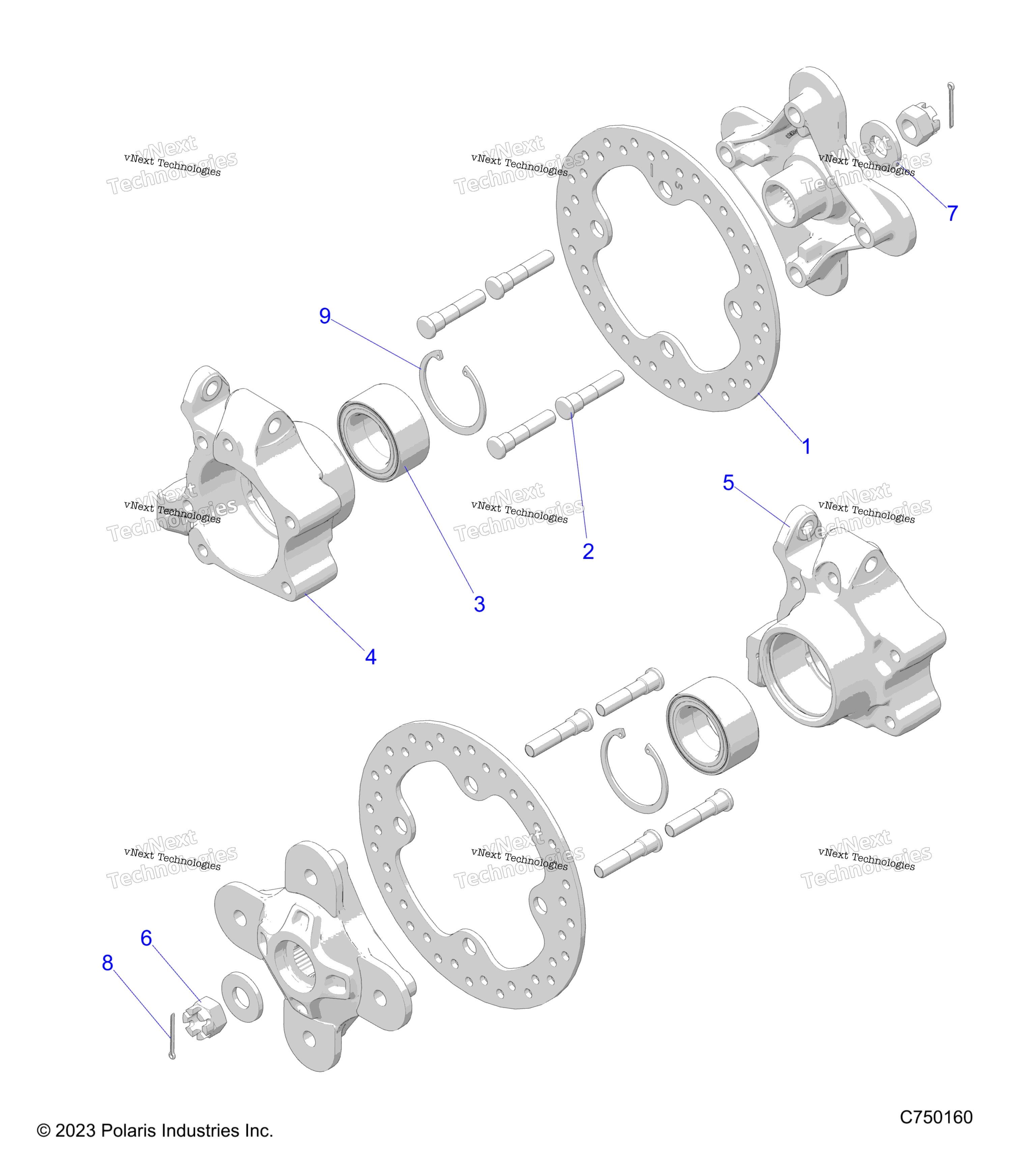 Подвеска, передняя Carrier And Hub