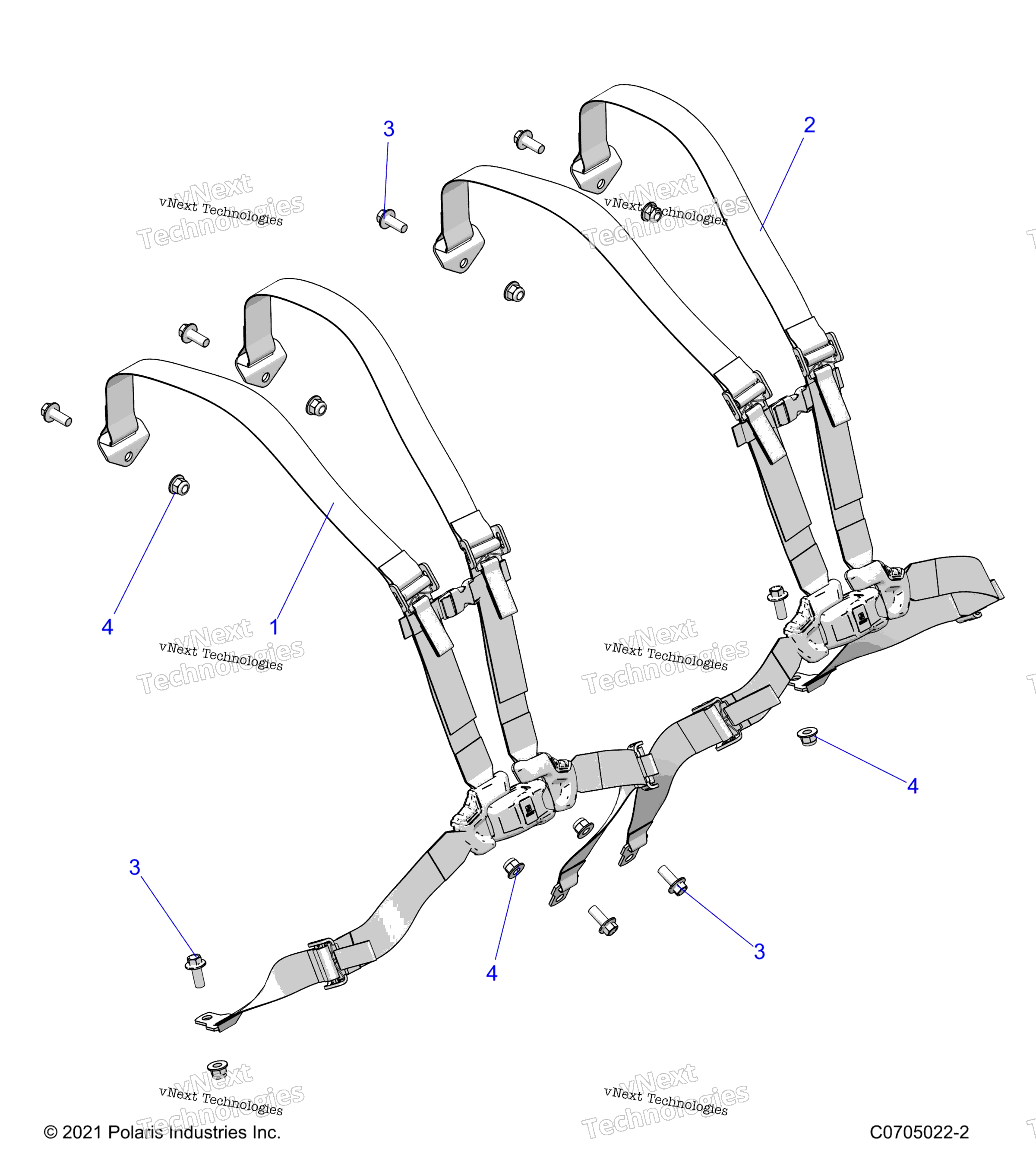 Кузов, сиденье Belt Mounting Rear