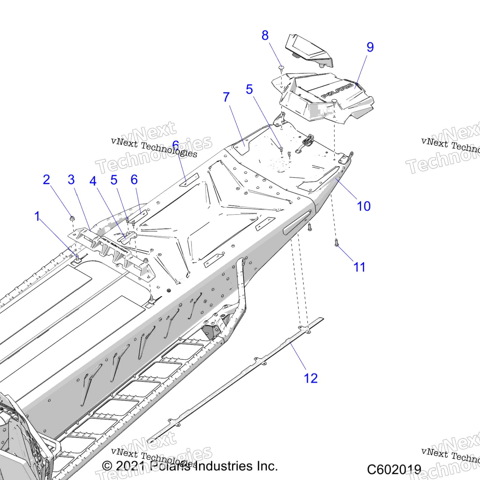 Chassis, Rear, Misc. Covers и Snowflap