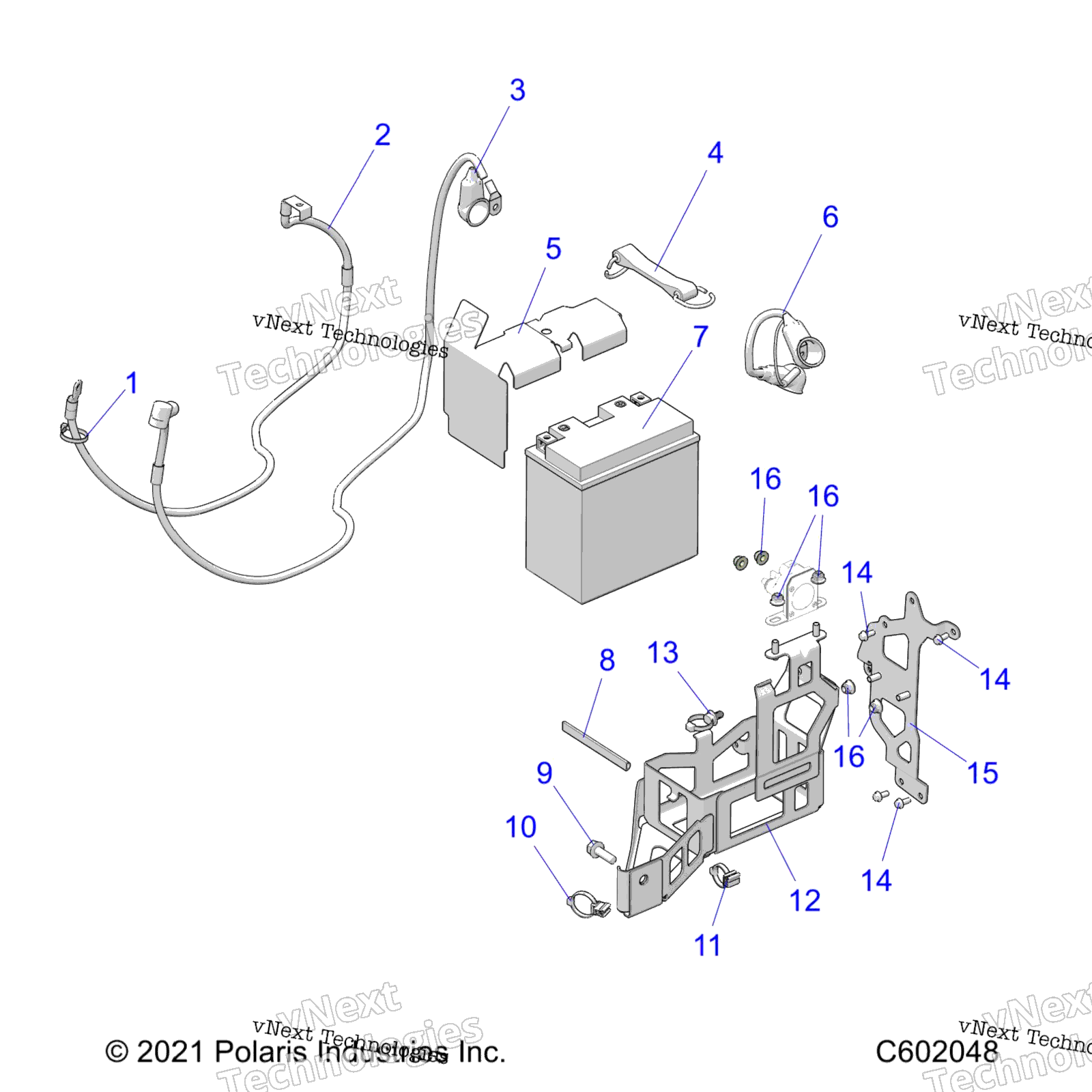 Electrical, E.S. аккумулятор / Box & Cables E.S. Option