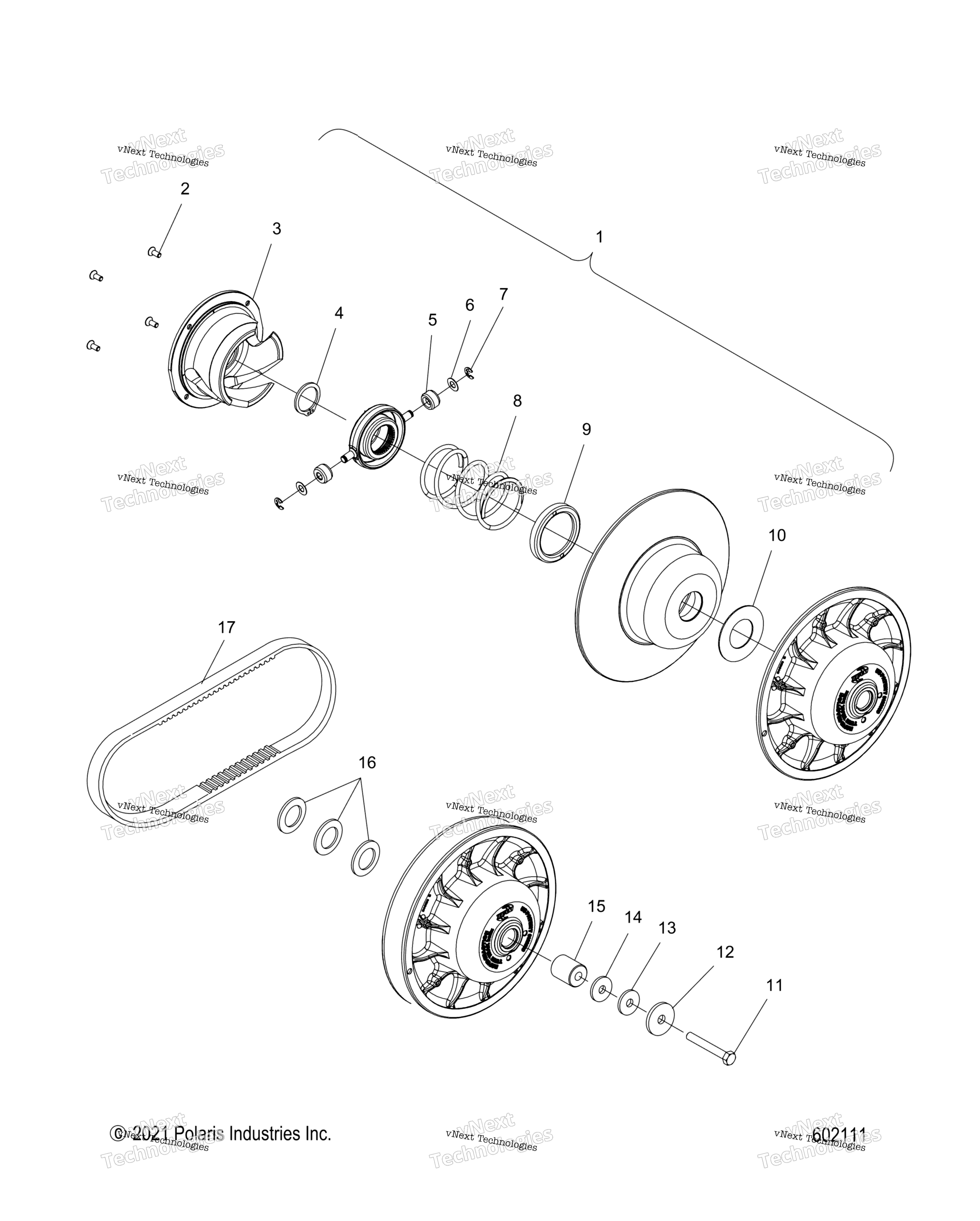 Привод Train, Clutch, Secondary